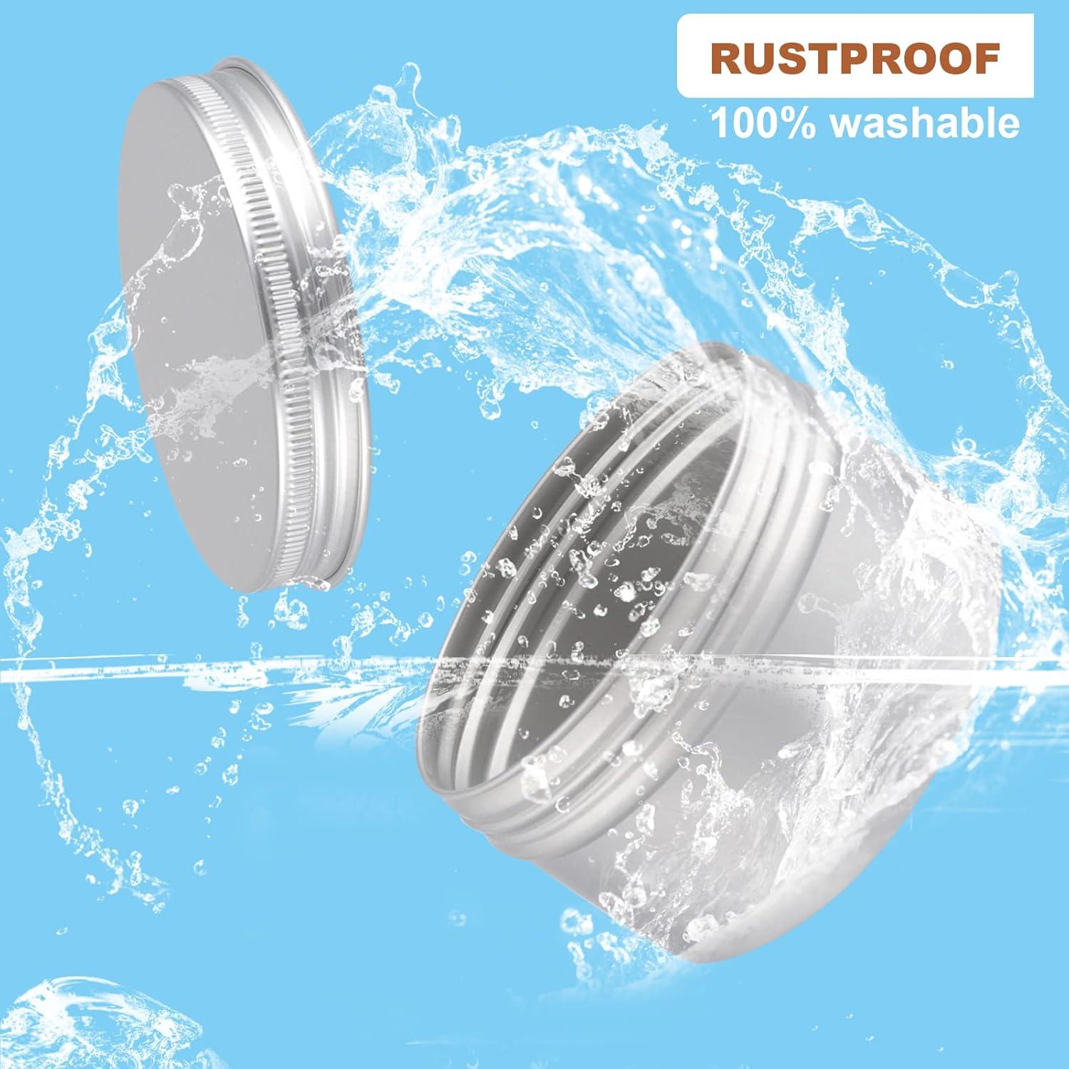 Paquete de 64 latas de aluminio OBKJJ 4 oz con tapa de rosca