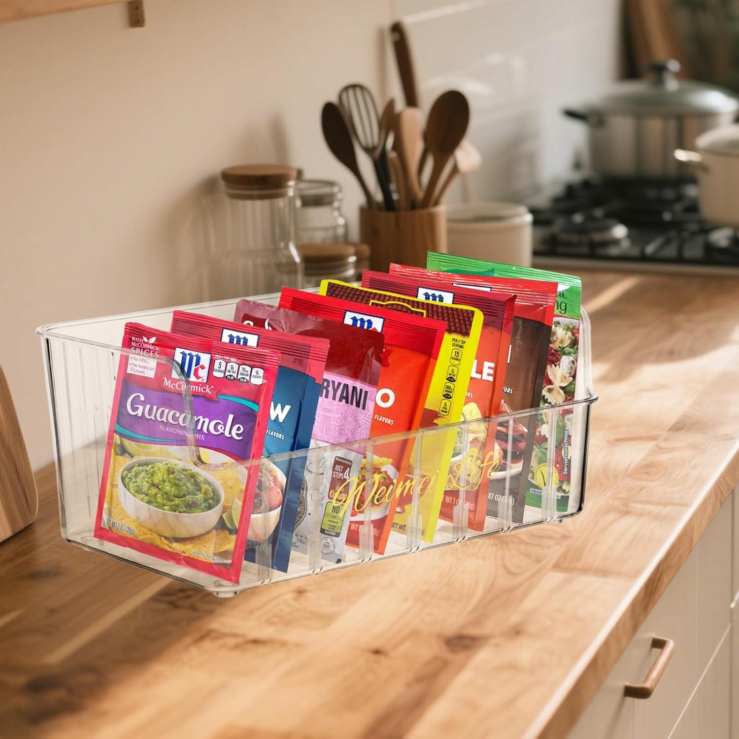 Organizador de Especias Rainmae Transparente con 7 Divisores