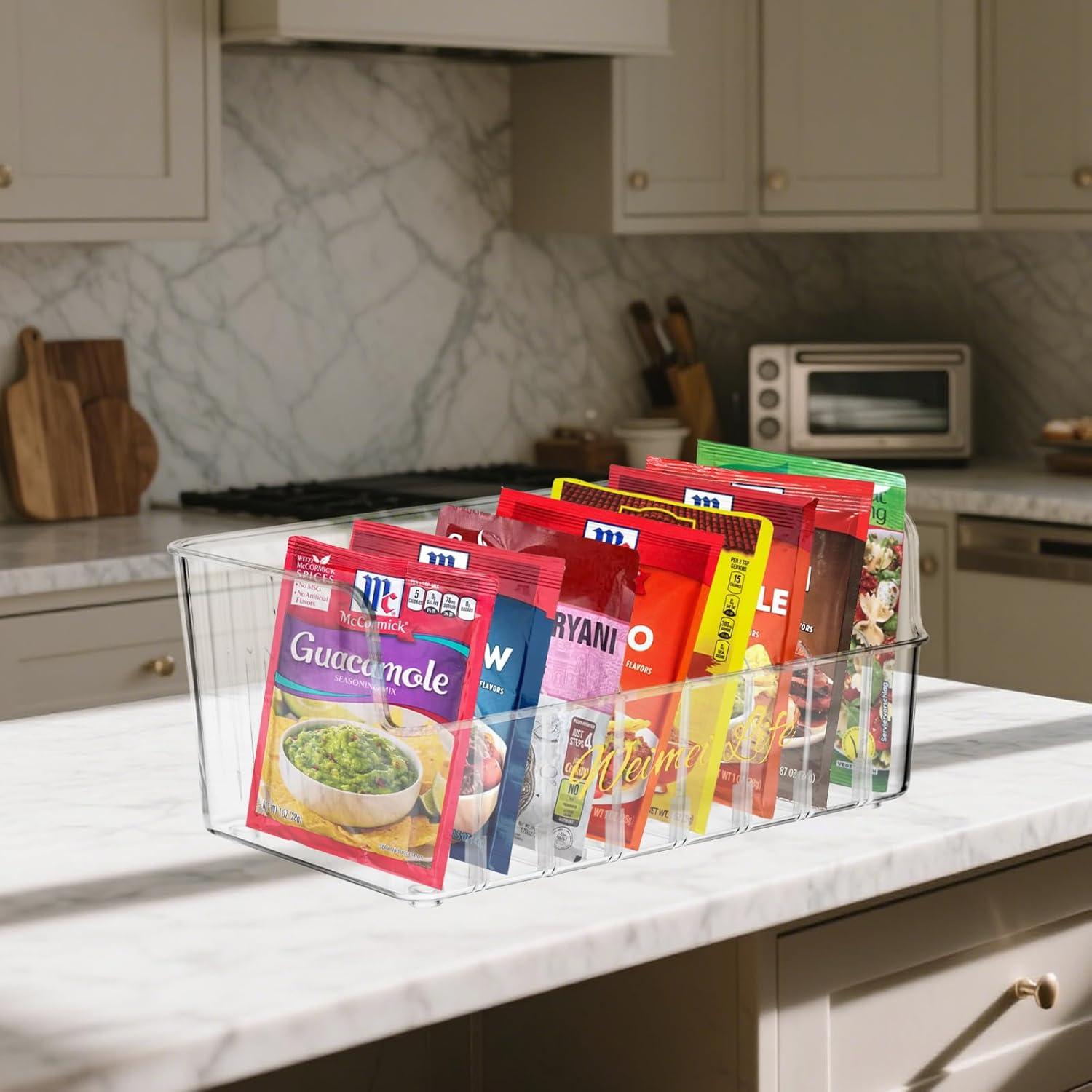 Organizador de Especias Rainmae Transparente con 7 Divisores