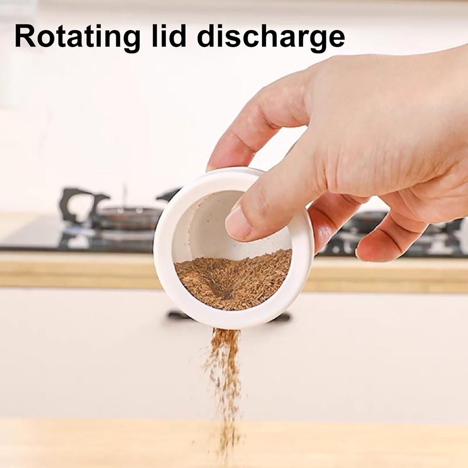 Tarros de Especias Magnéticos Walbest Acero Inoxidable Blanco