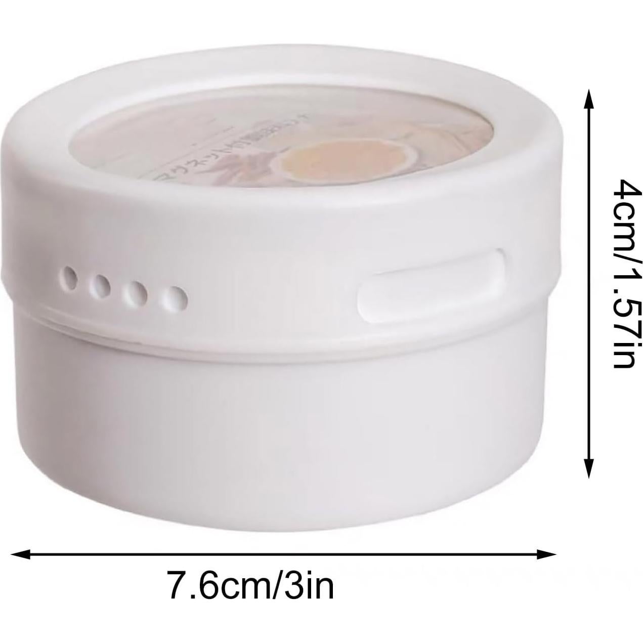 Tarros de Especias Magnéticos Walbest Acero Inoxidable Blanco