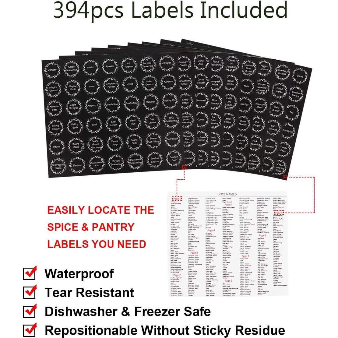 Tarros de Especias de Vidrio Hexagonales Art Secret 16 Unidades 85 ml