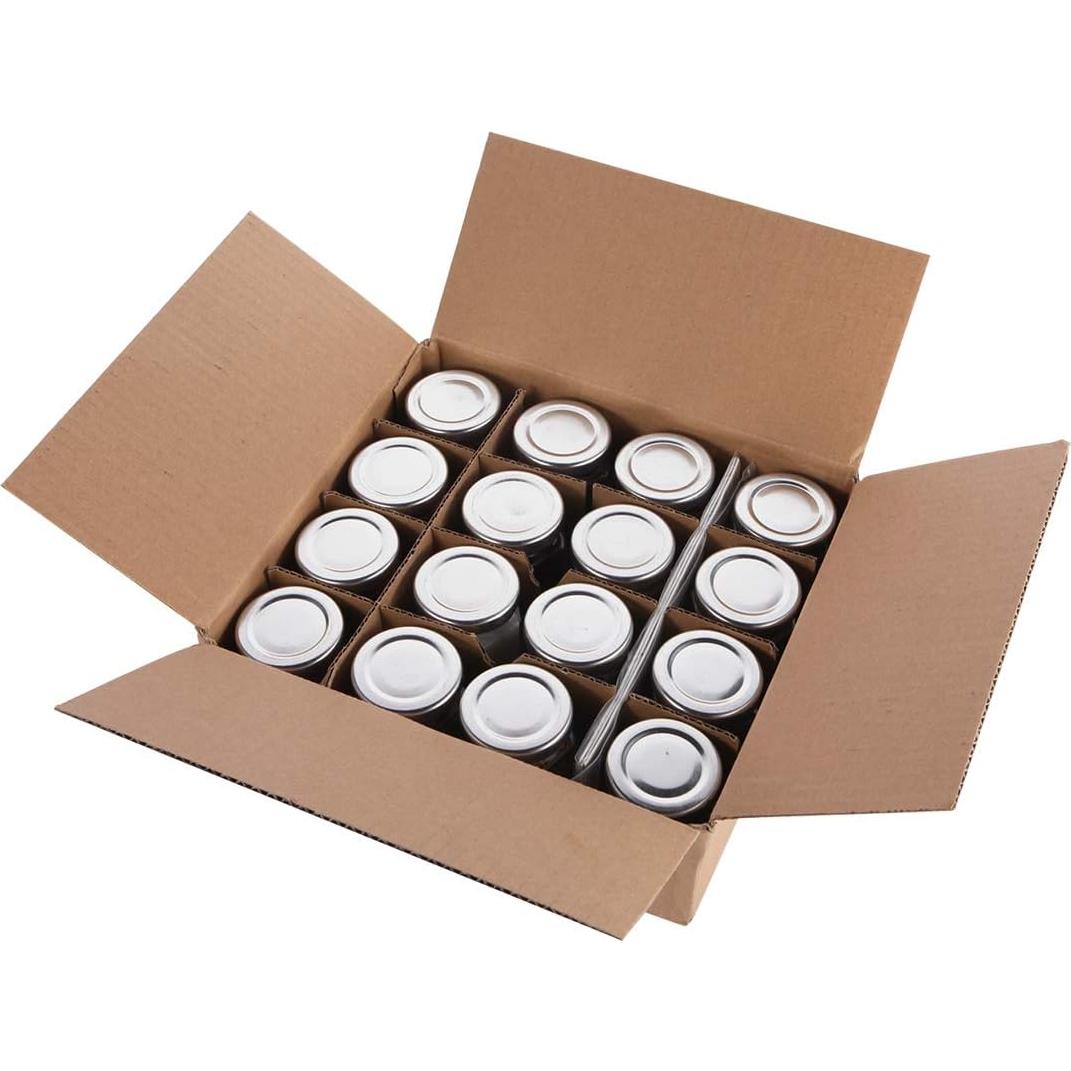 Tarros de Especias de Vidrio Hexagonales Art Secret 16 Unidades 85 ml