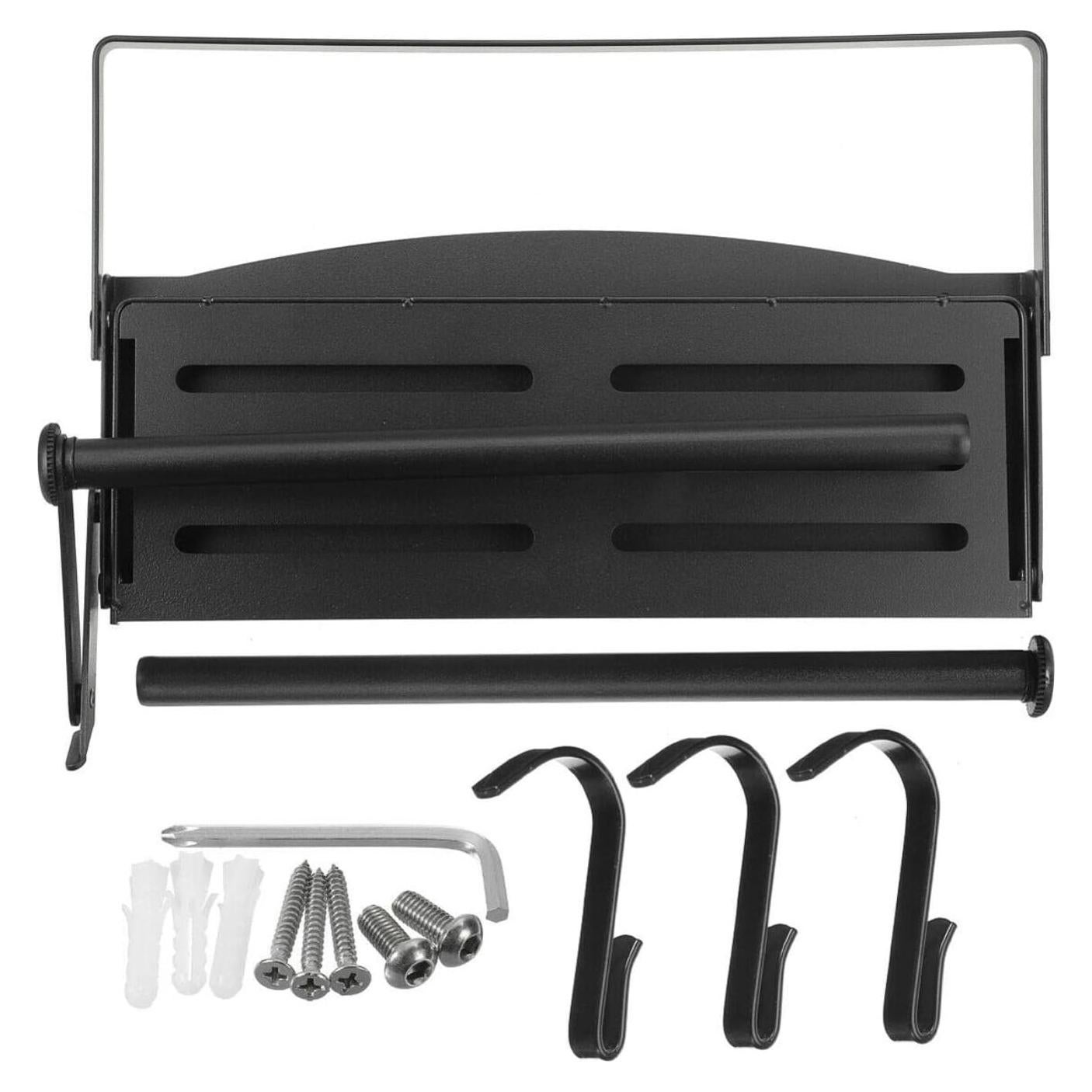 Estante Magnético para Especias Genérico 30x11x8 cm Negro