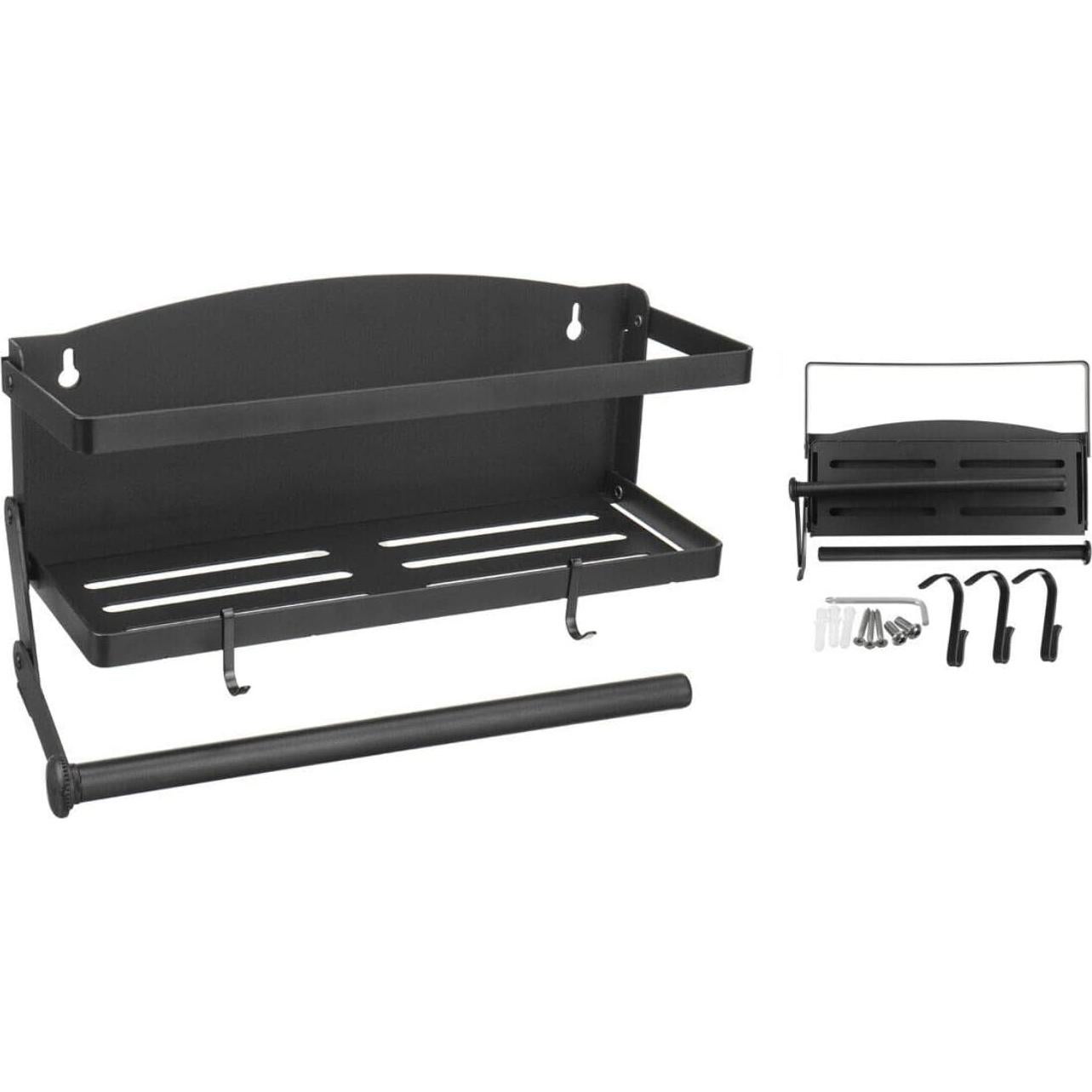 Estante Magnético para Especias Genérico 30x11x8 cm Negro