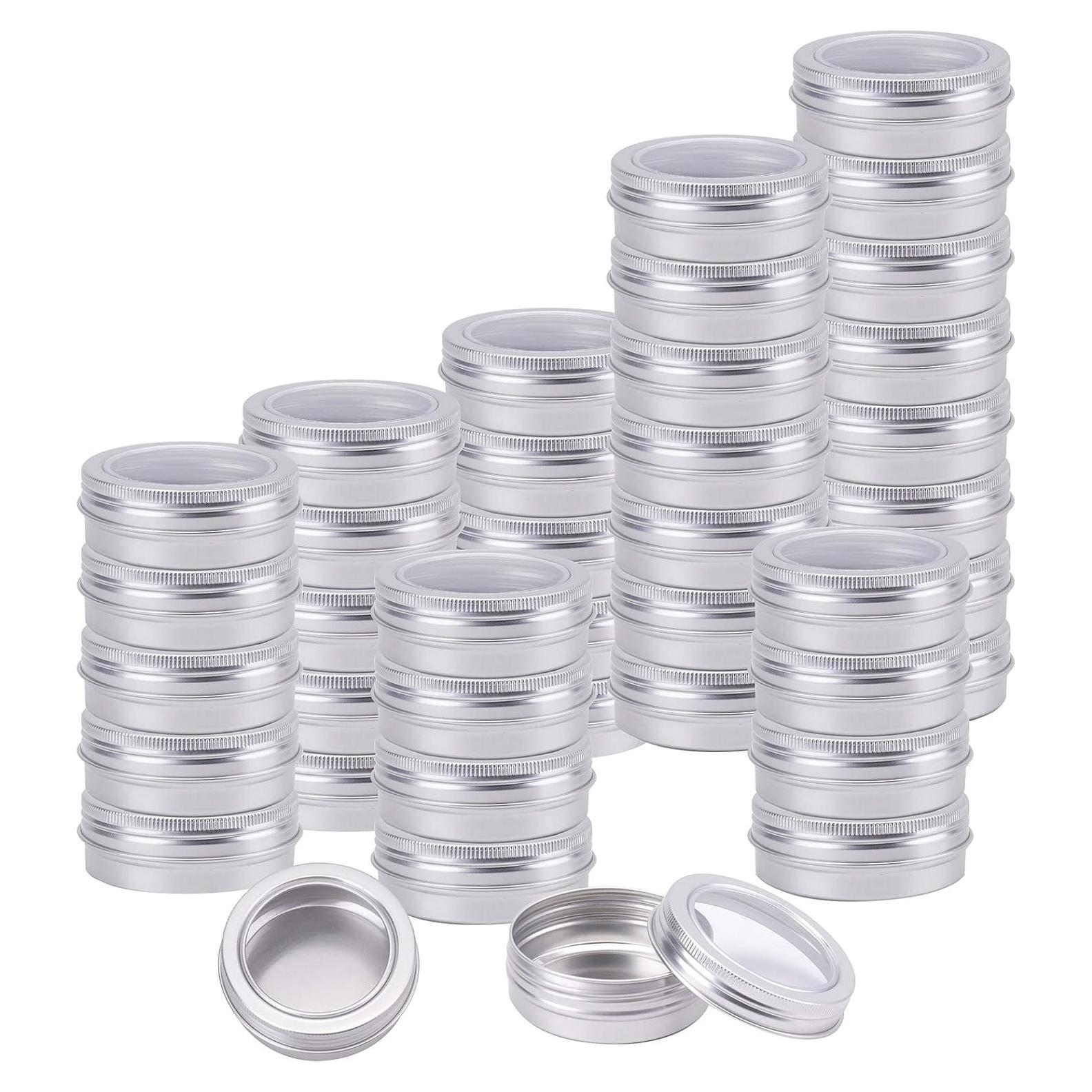 Foraineam 30 Latas Redondas 120ml con Tapa de Tornillo Clara