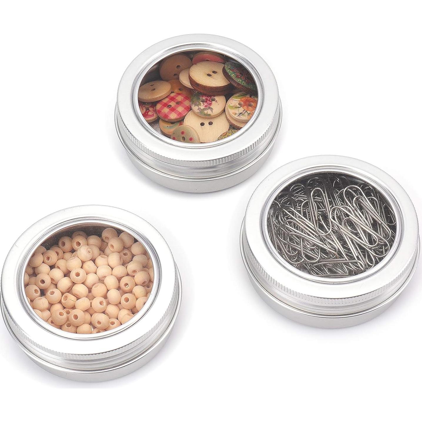 Foraineam 30 Latas Redondas 120ml con Tapa de Tornillo Clara