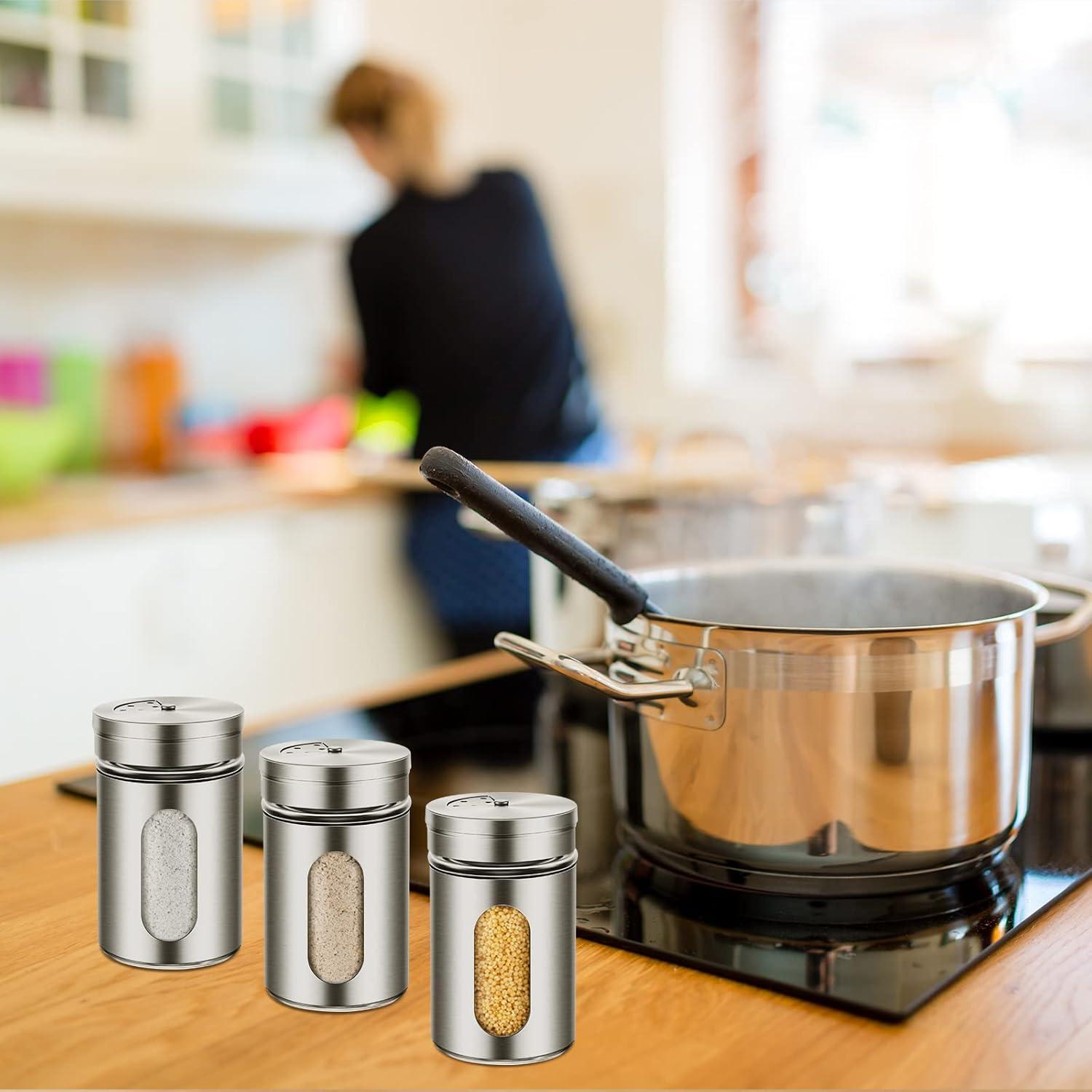 Set 12 Saleros y Pimenteros Dandat Acero Inoxidable 100ml