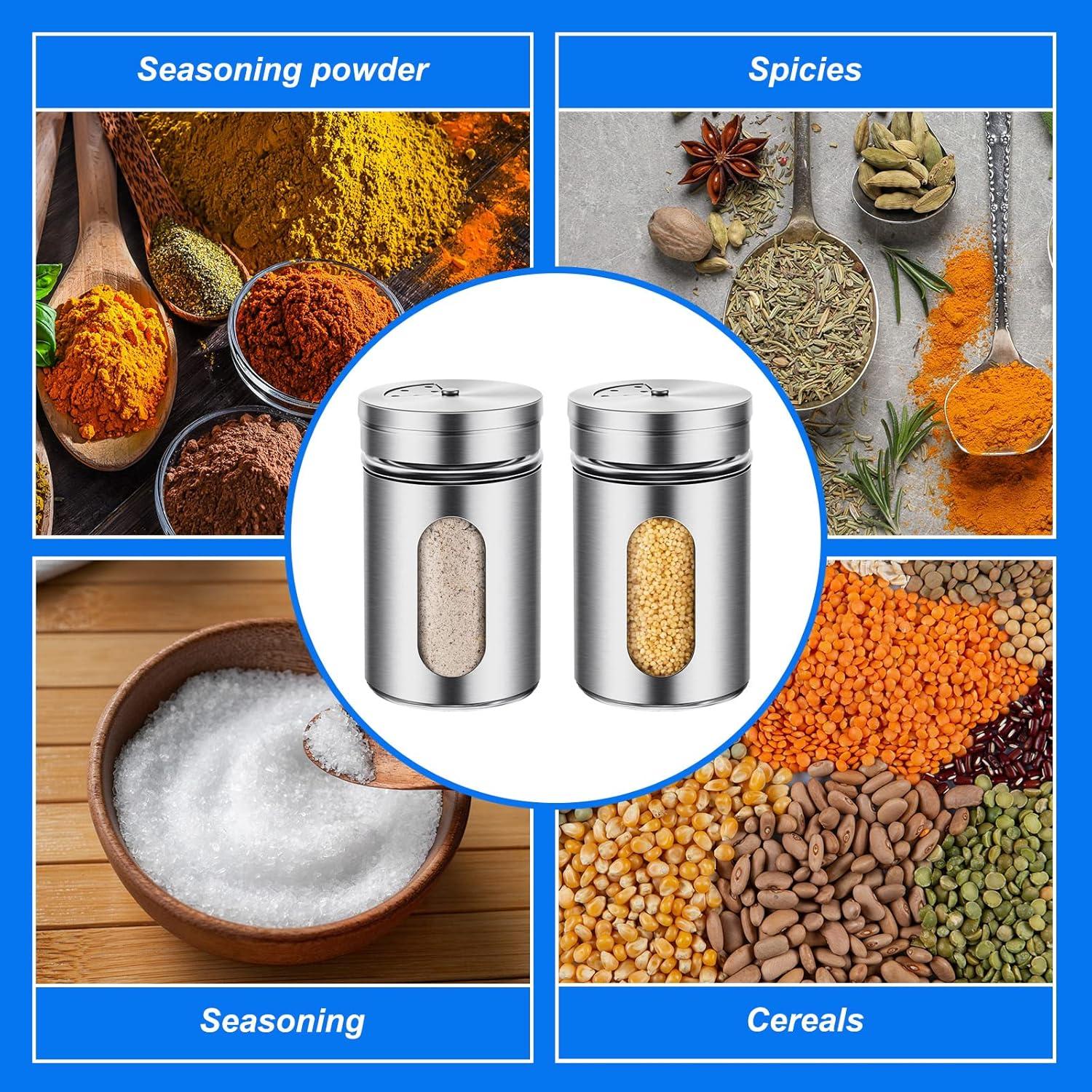 Set 12 Saleros y Pimenteros Dandat Acero Inoxidable 100ml