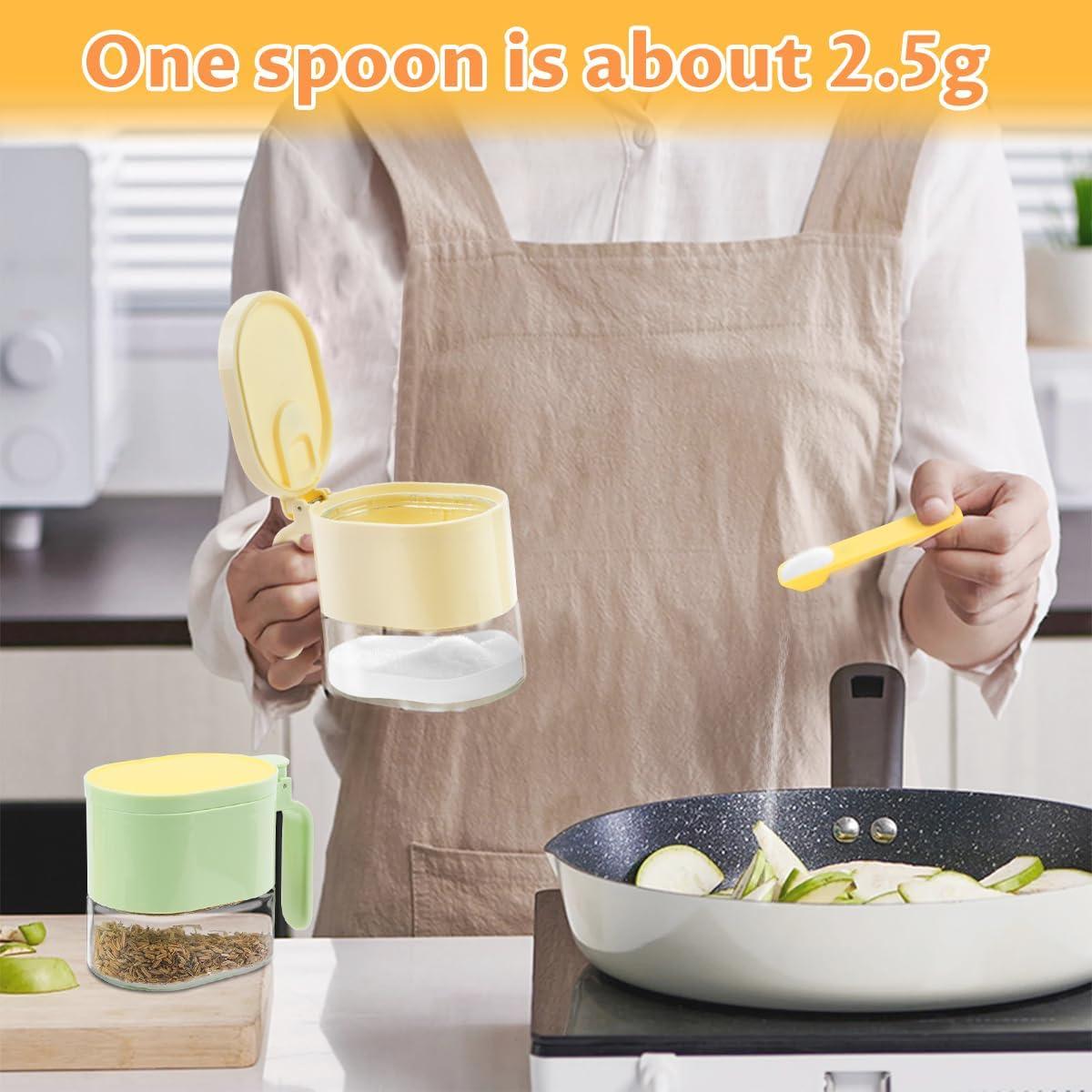 Juego de 4 frascos de vidrio SHAIDOJIO para condimentos 380ml