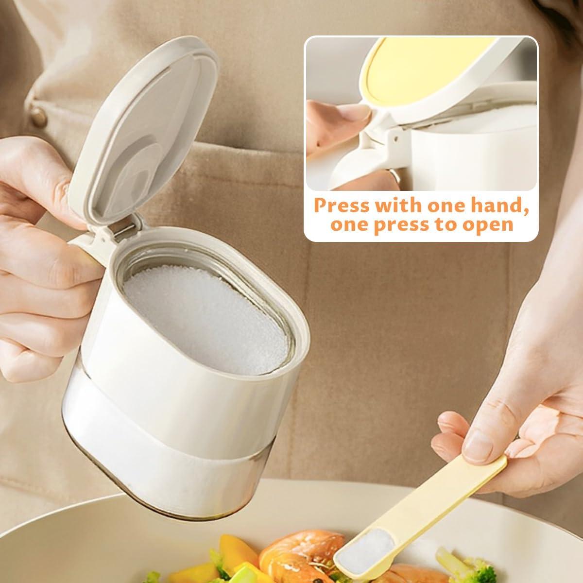 Juego de 4 frascos de vidrio SHAIDOJIO para condimentos 380ml