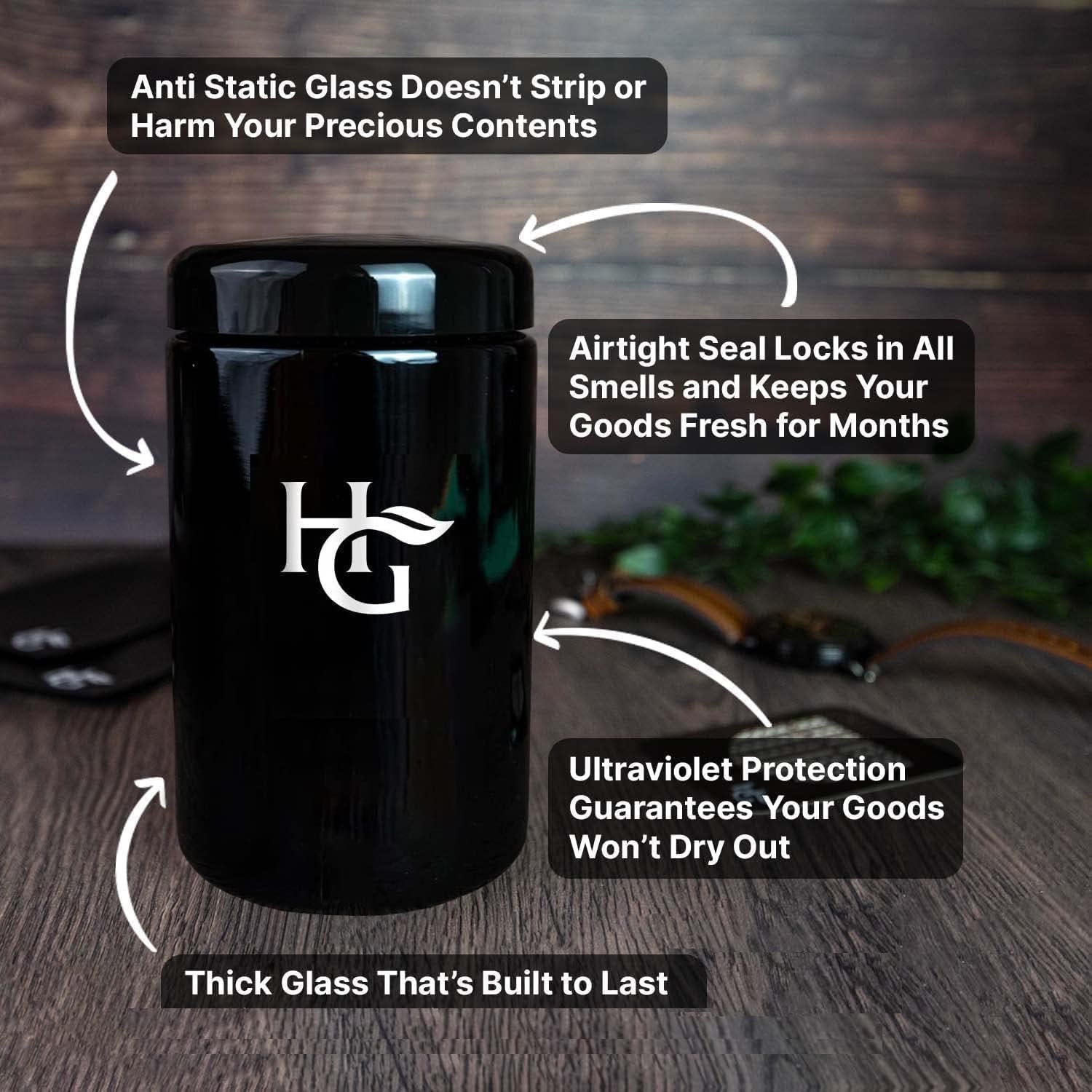 Tarro Hermético Ultravioleta Herb Guard 1 Litro - Frescura Prolongada