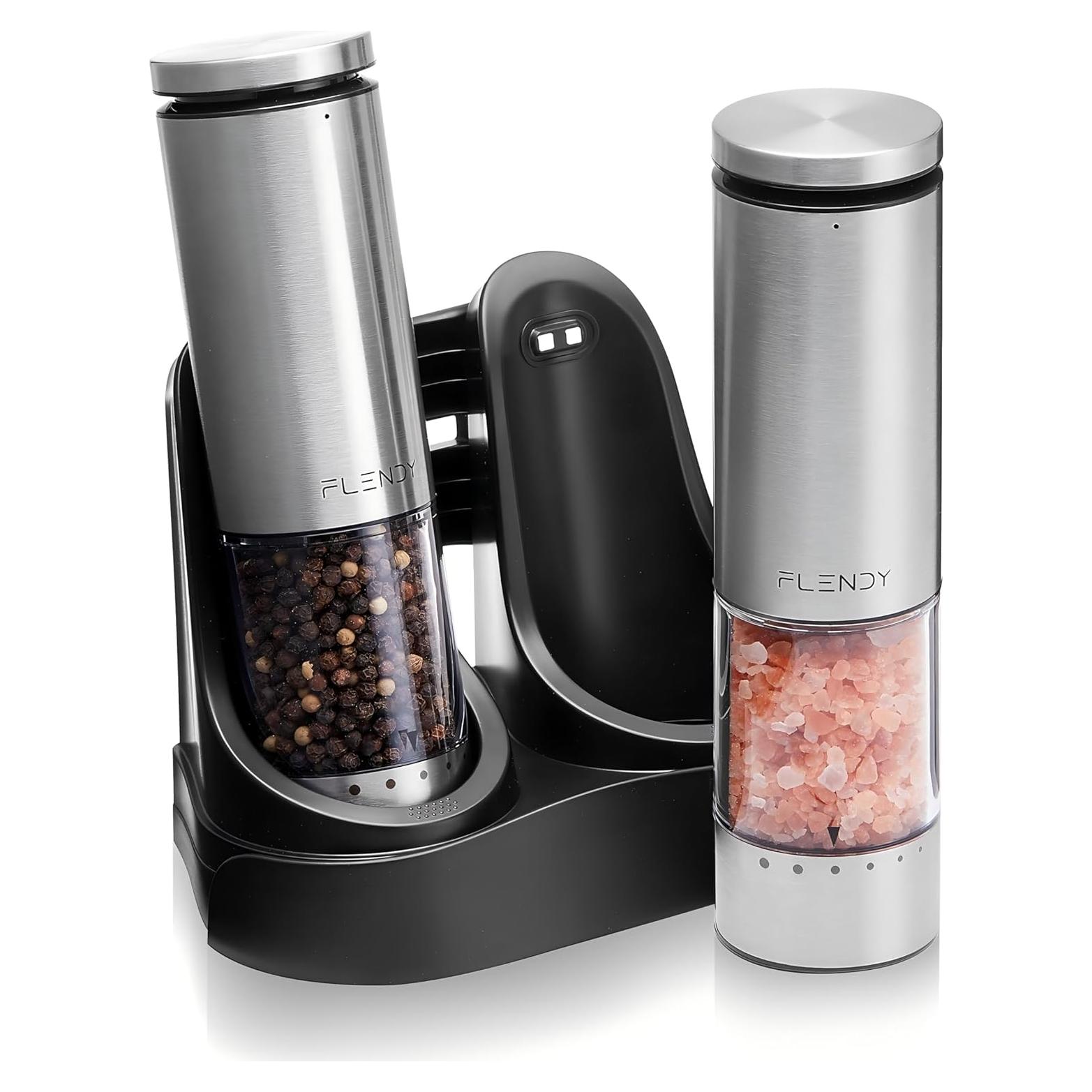 Juego de Molinillos Eléctricos de Sal y Pimienta Flendy 2 Pzas