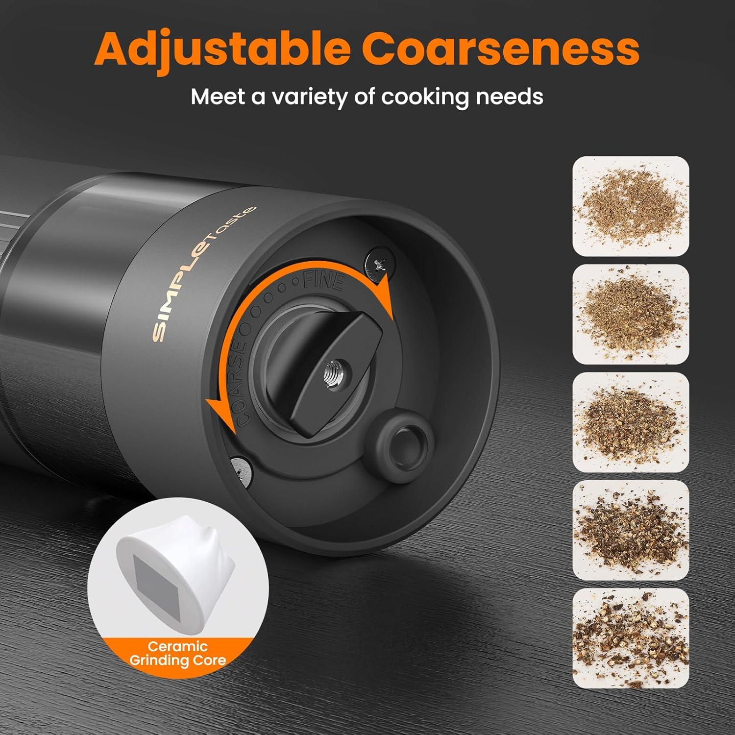 Juego de Molinillos Eléctricos de Sal y Pimienta SIMPLETASTE