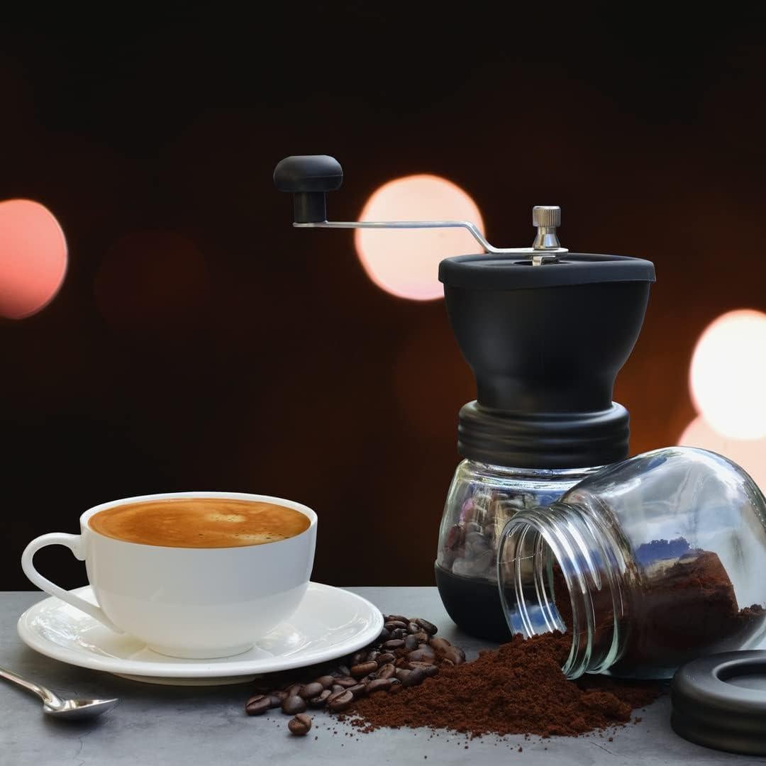 Molinillo de Café Manual Mixpresso con Muela Cerámica y Tarros