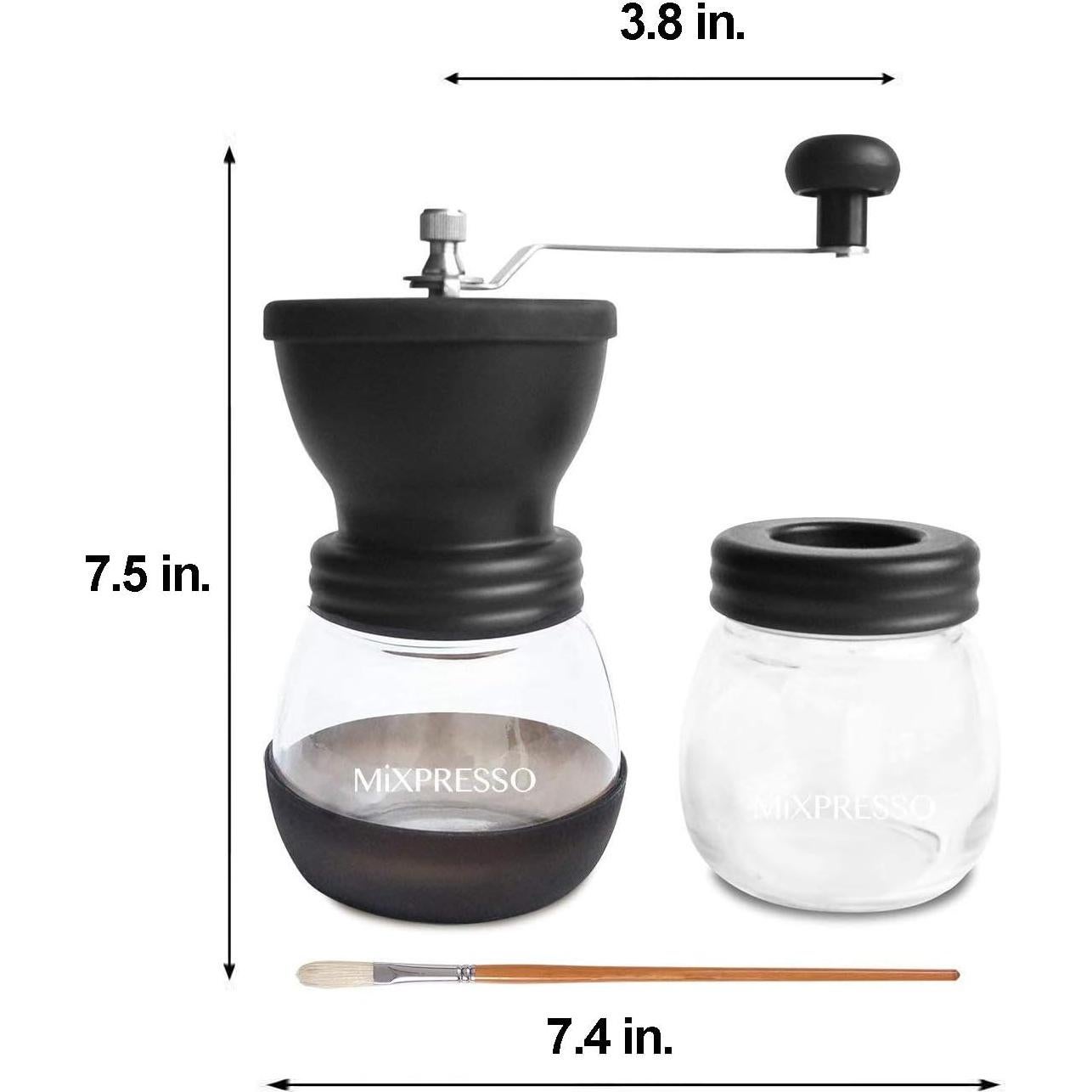 Molinillo de Café Manual Mixpresso con Muela Cerámica y Tarros