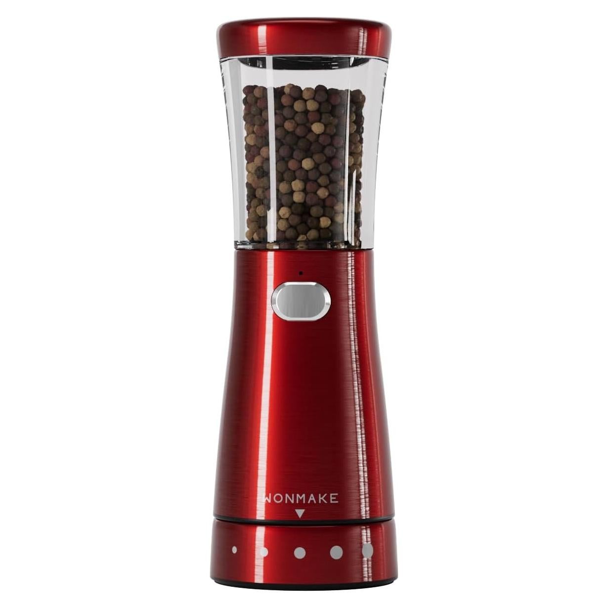 Molinillo Eléctrico de Sal y Pimienta WONMAKE Rojo 400g