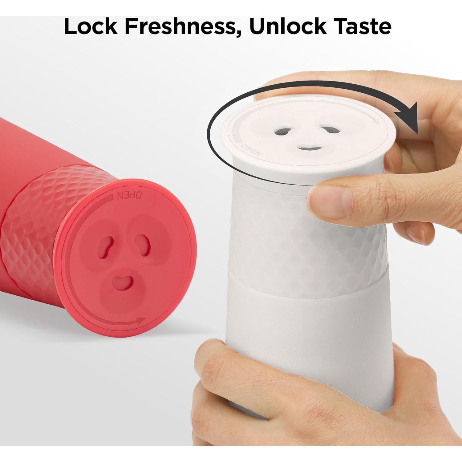 Juego de Molinillos de Sal y Pimienta Kitchen Mama - Recargables, Ajustables, 360°