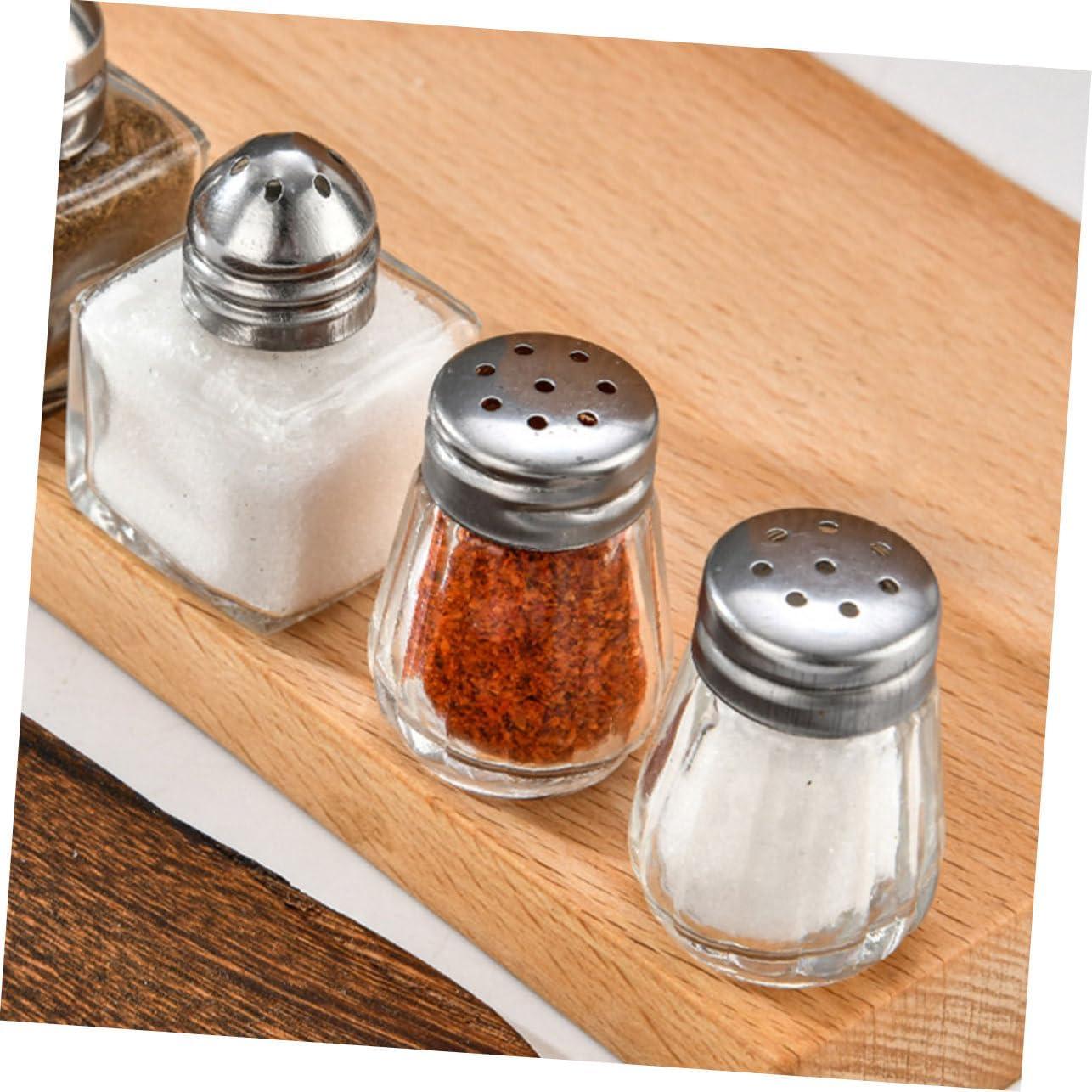 Juego de 30 Mini Sazonadores CHICAMPERA de Vidrio y Acero