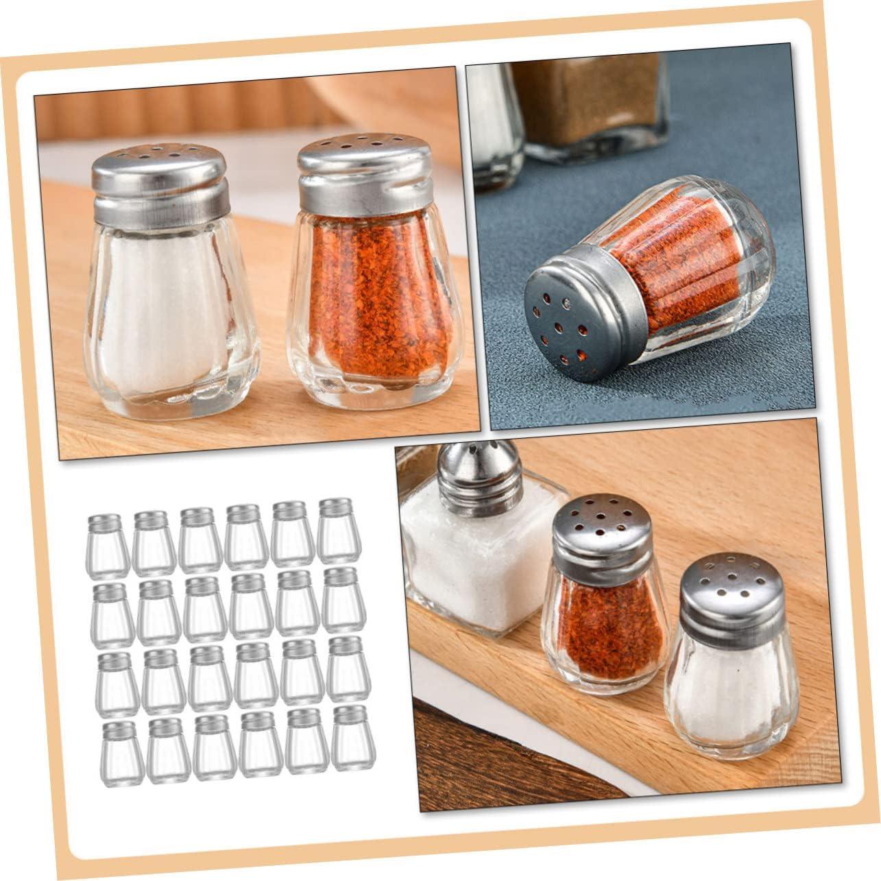 Juego de 30 Mini Sazonadores CHICAMPERA de Vidrio y Acero