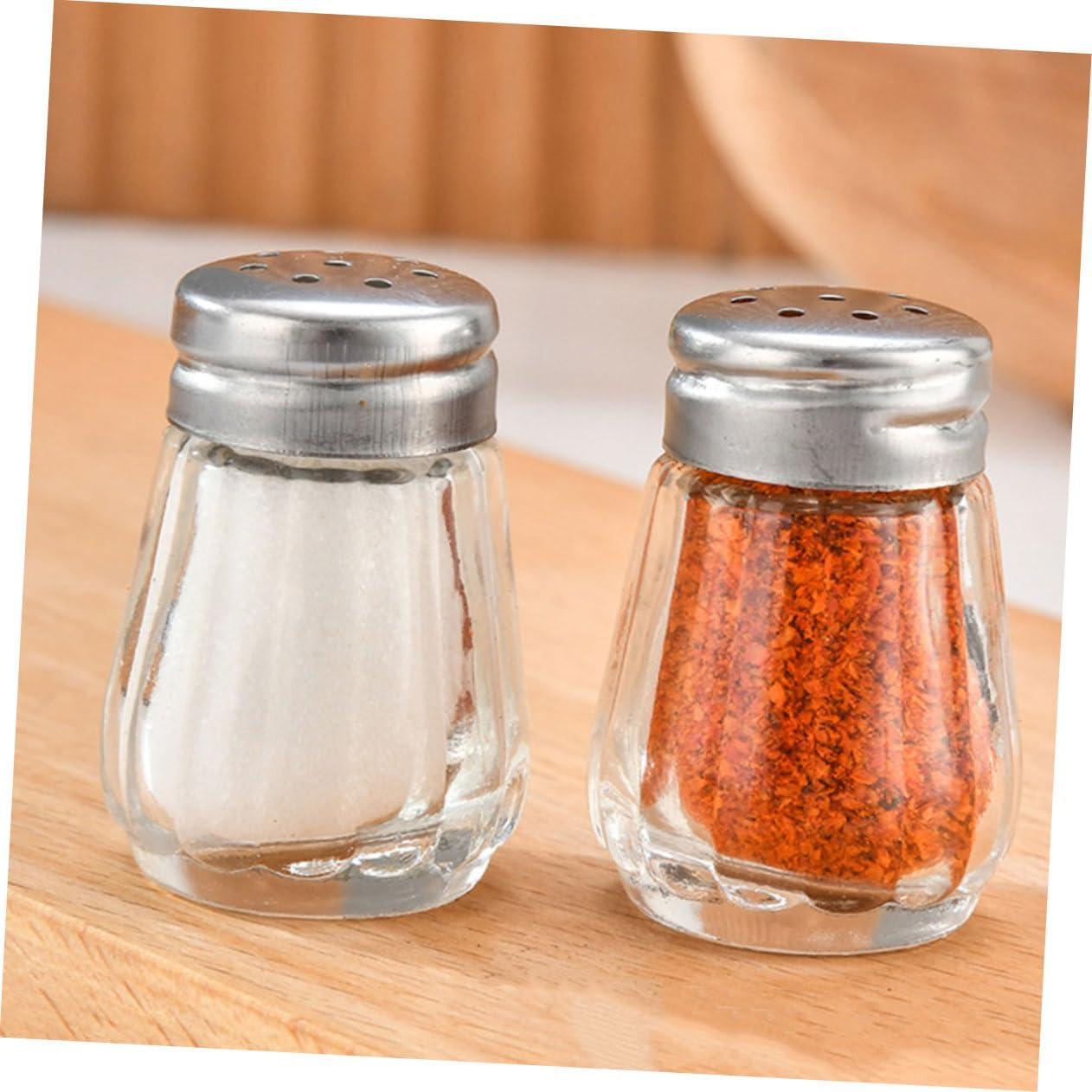 Juego de 30 Mini Sazonadores CHICAMPERA de Vidrio y Acero