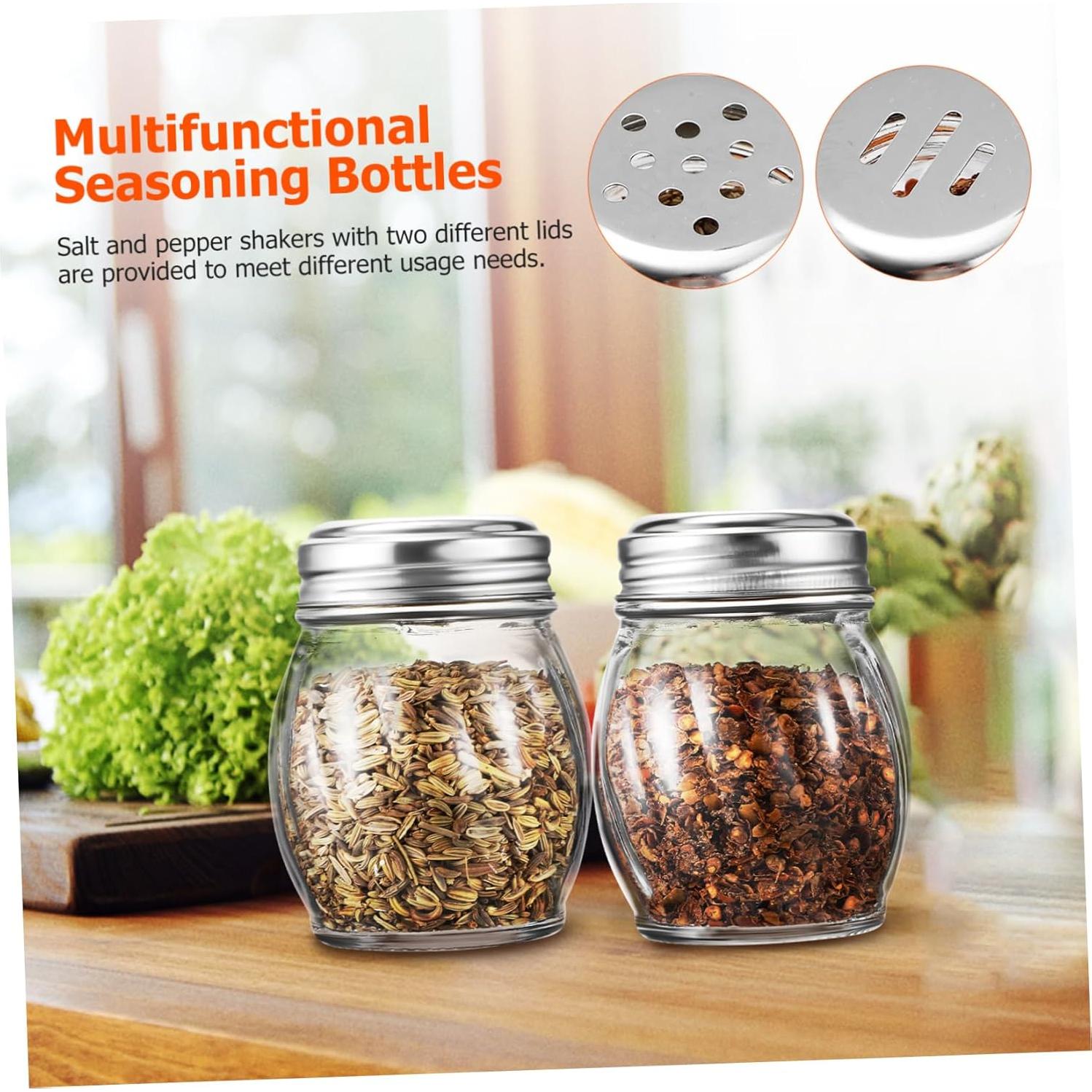 Tarros de Especias de Vidrio Happyyami 10 Pcs 150mL