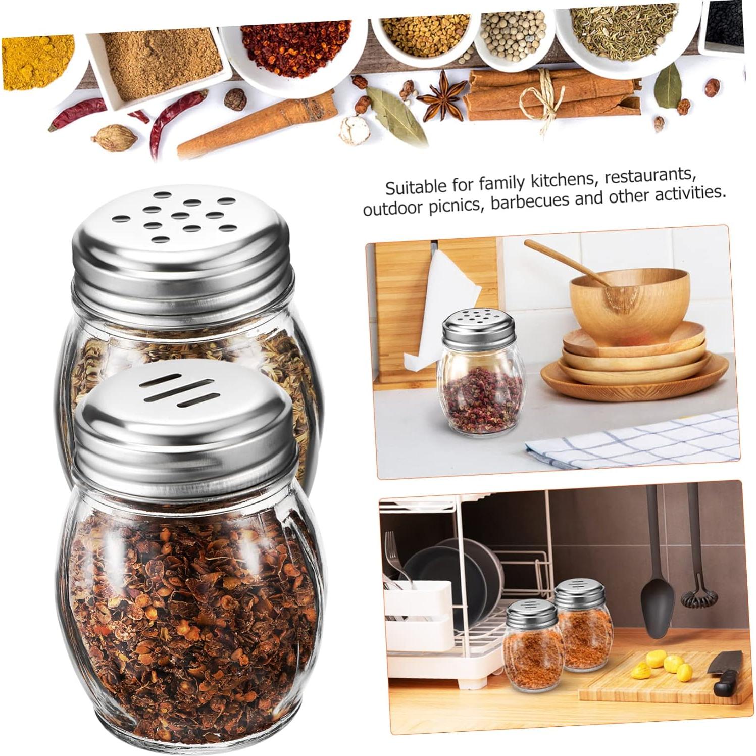 Tarros de Especias de Vidrio Happyyami 10 Pcs 150mL