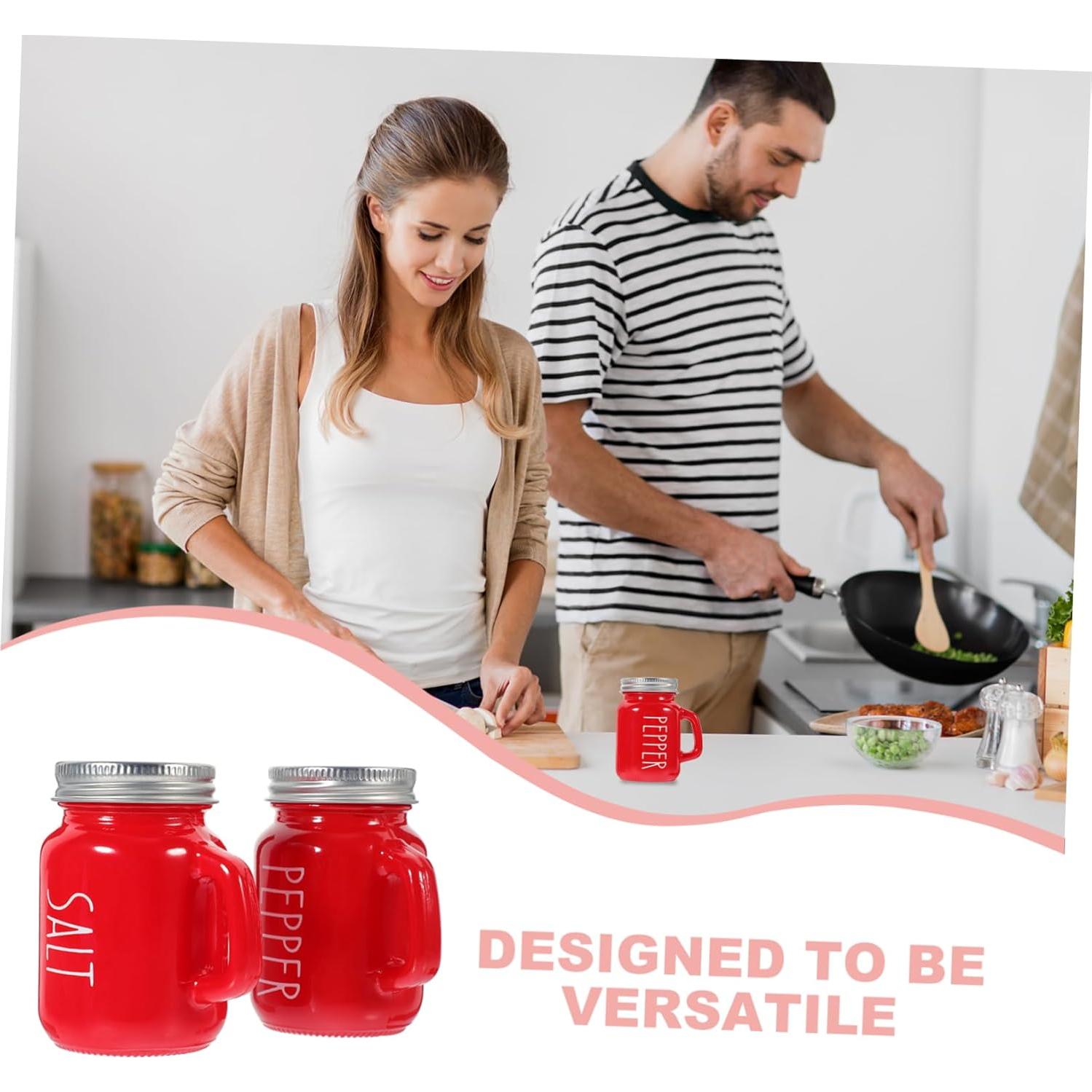 Tarros de Especias de Vidrio Zerodeko 2pcs 130ml con Tapa Aluminio