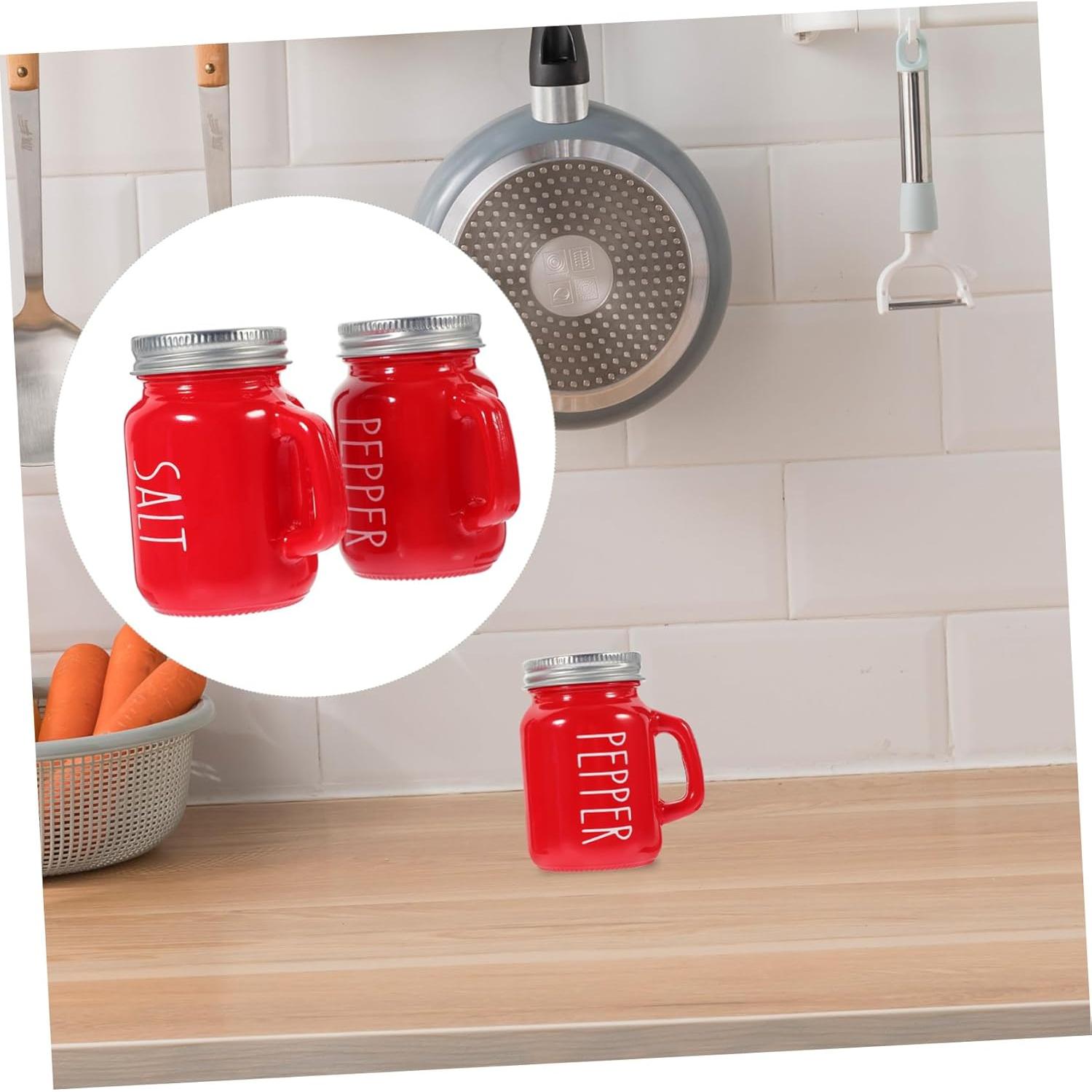 Tarros de Especias de Vidrio Zerodeko 2pcs 130ml con Tapa Aluminio