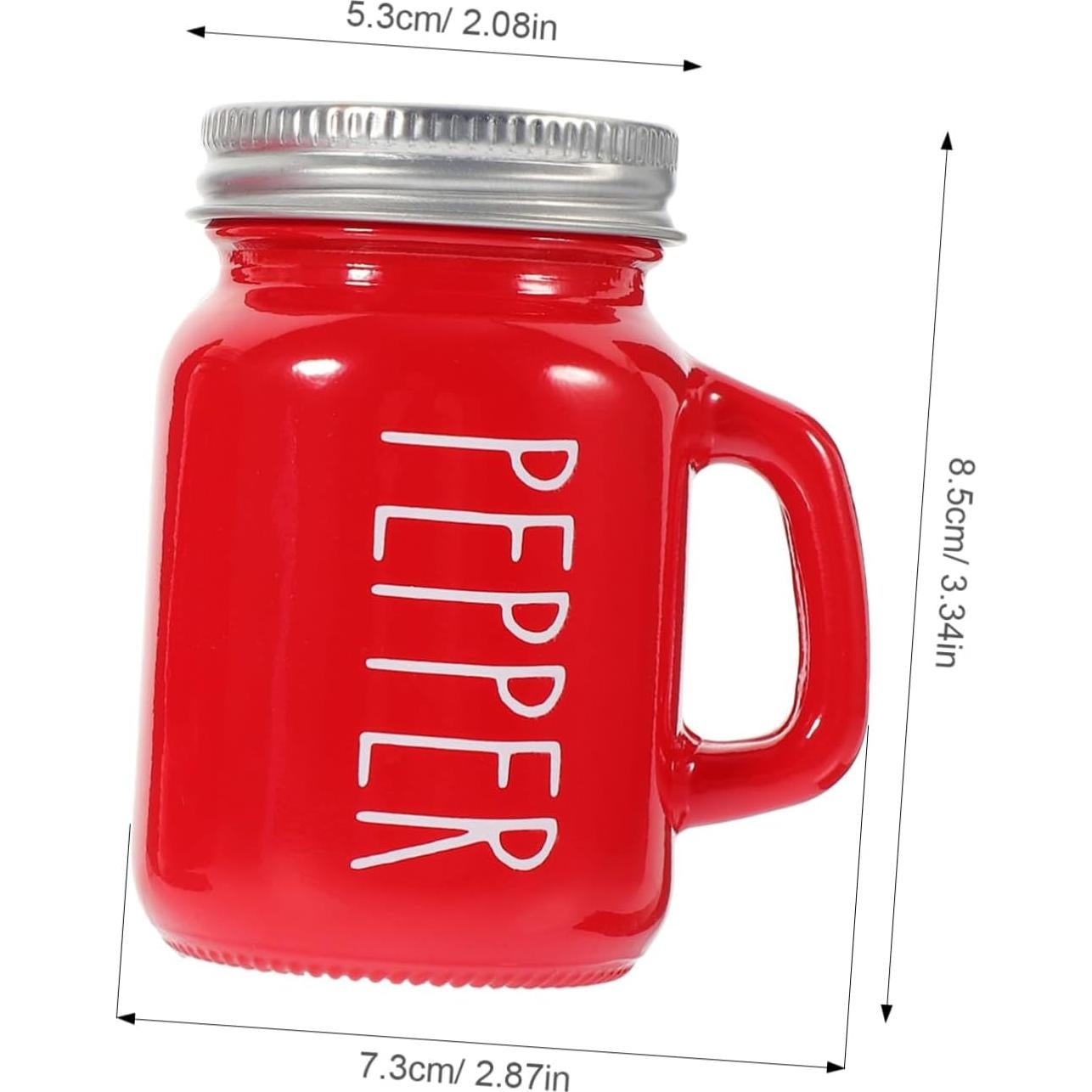 Tarros de Especias de Vidrio Zerodeko 2pcs 130ml con Tapa Aluminio