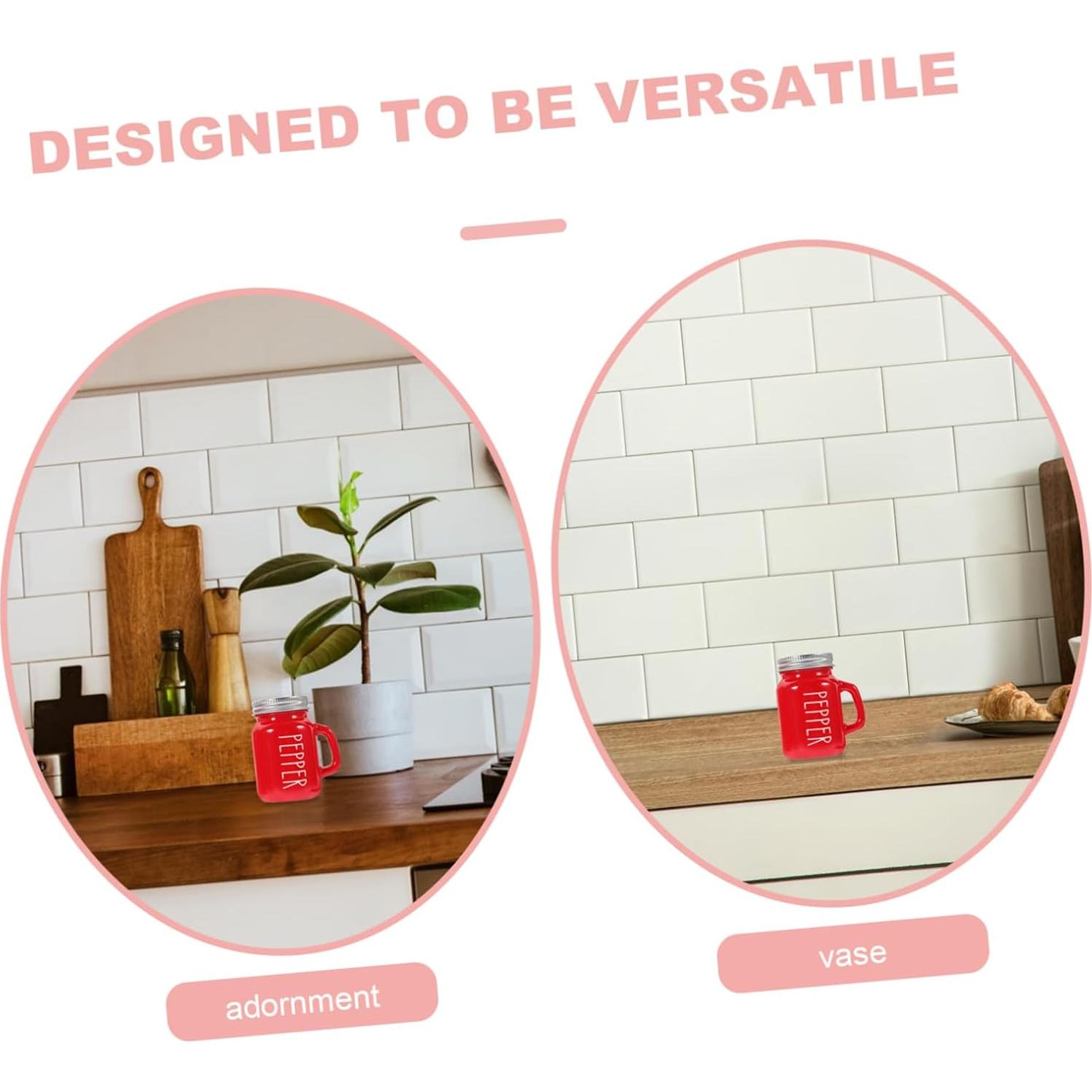 Tarros de Especias de Vidrio Zerodeko 2pcs 130ml con Tapa Aluminio