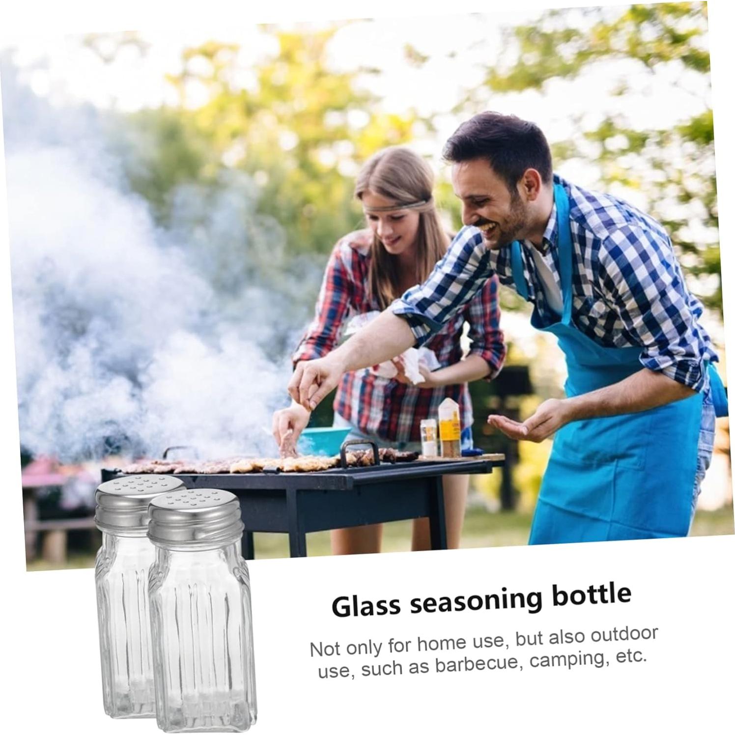 Set 6 Frascos de Especias de Vidrio HOMOBABE 9x3.5cm