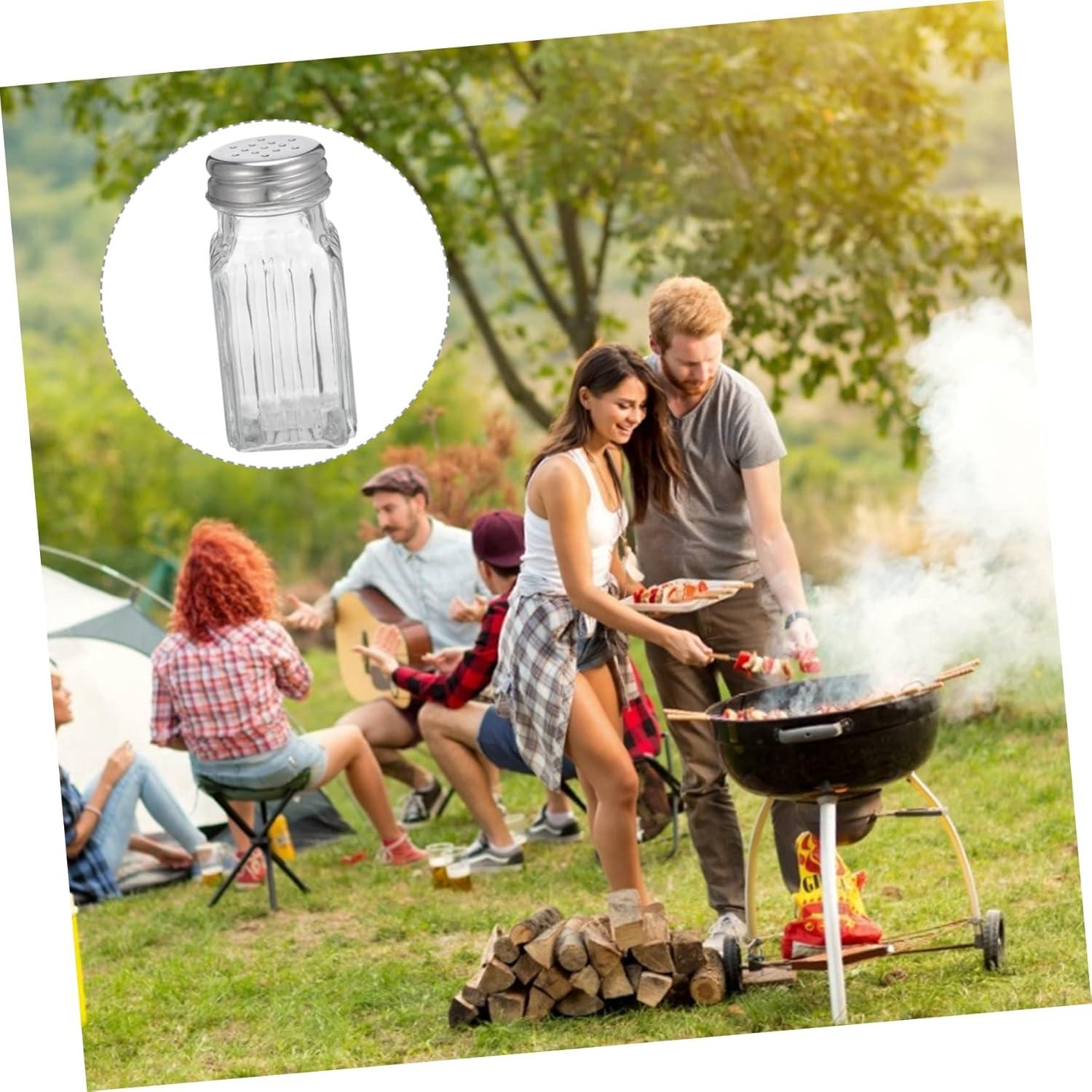 Set 6 Frascos de Especias de Vidrio HOMOBABE 9x3.5cm