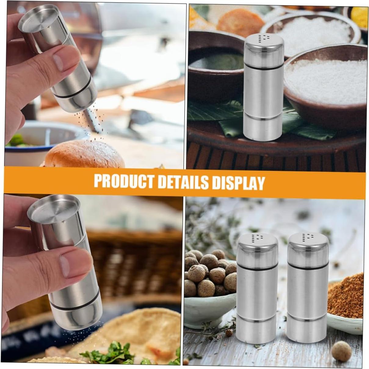 3 Tarros de Especias Acero Inoxidable GREENADSCAPE 145g