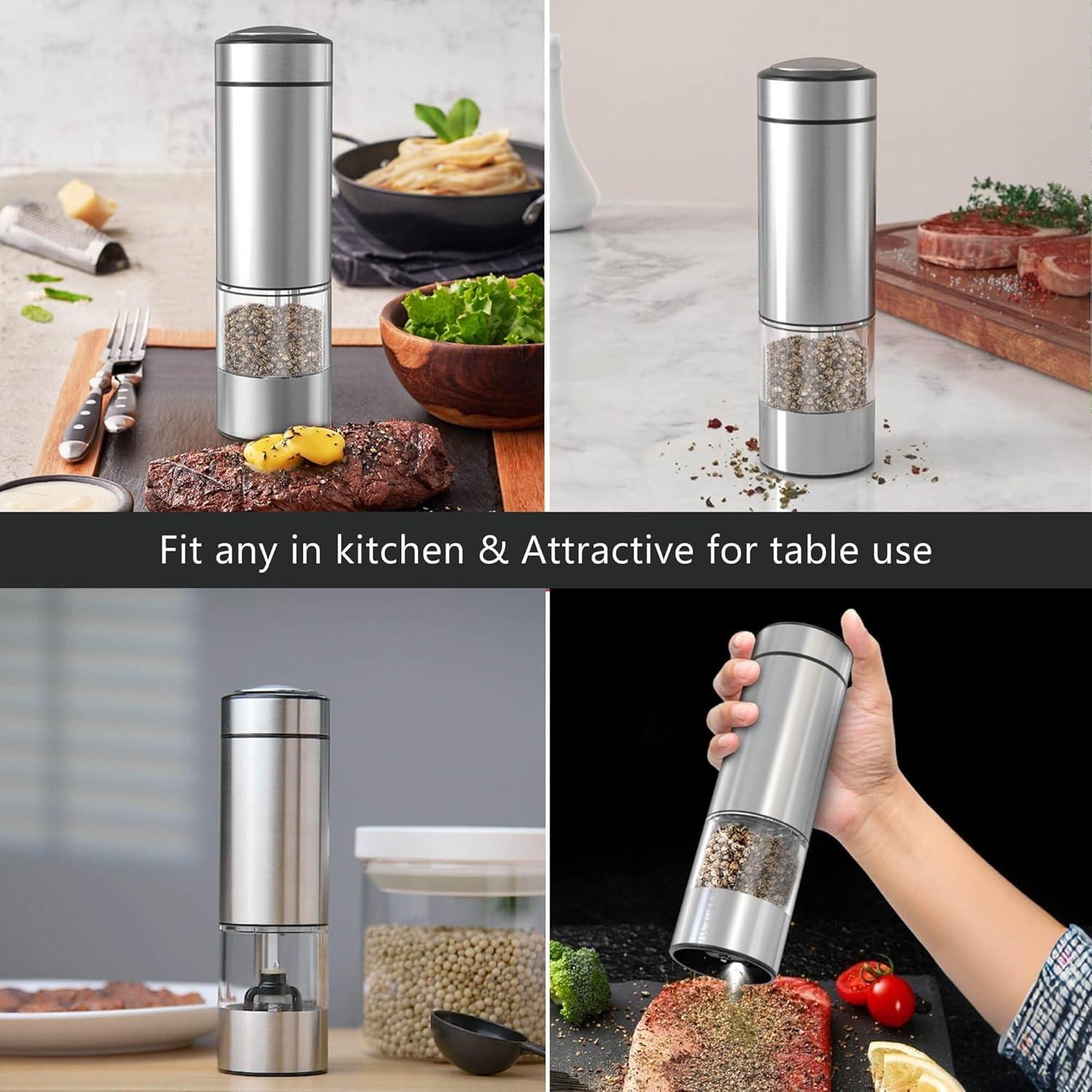 Molino de Pimienta Eléctrico Rulsinbol 70ml Acero Inoxidable