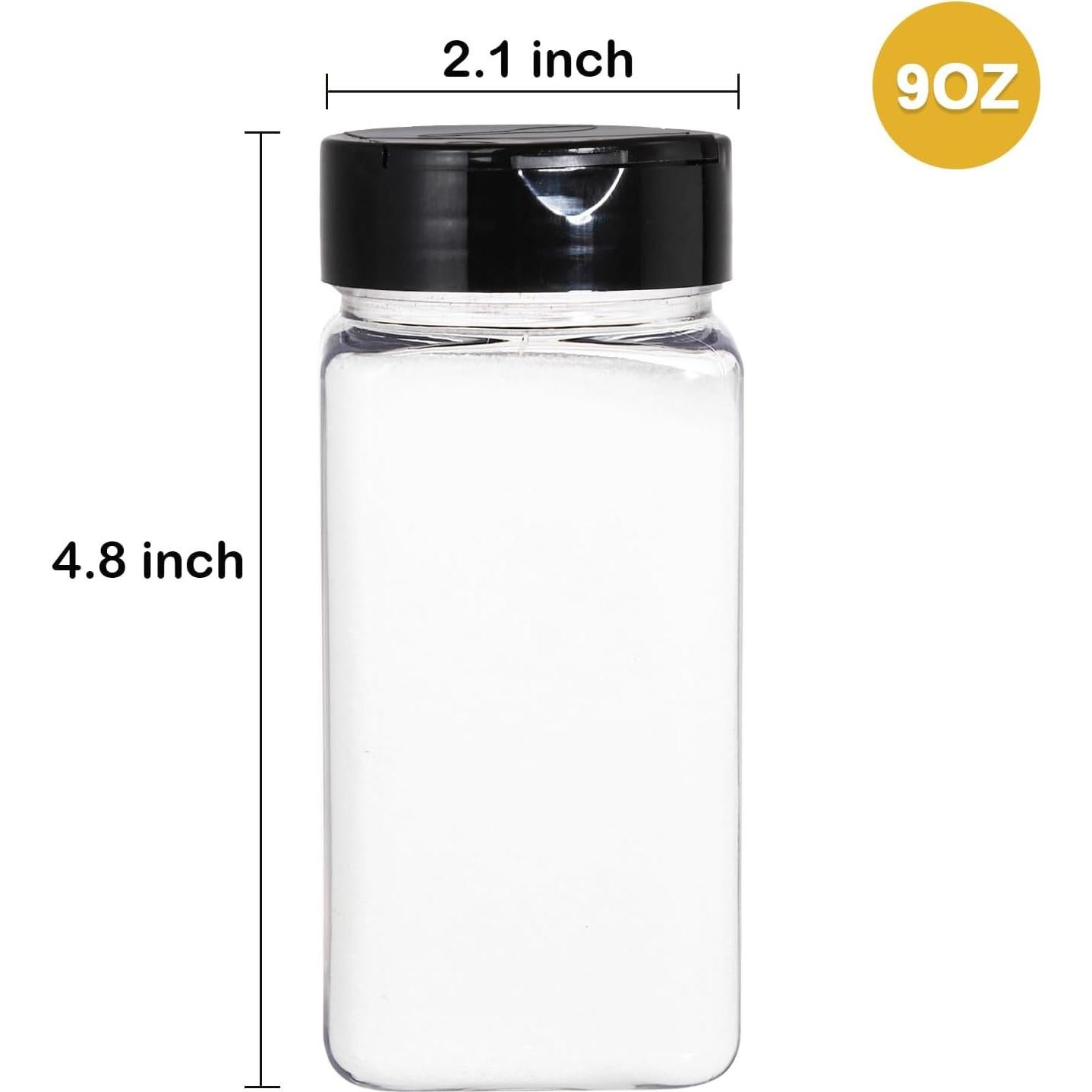 Tarros de Especias de Plástico Bekith 16 Piezas 266 ml