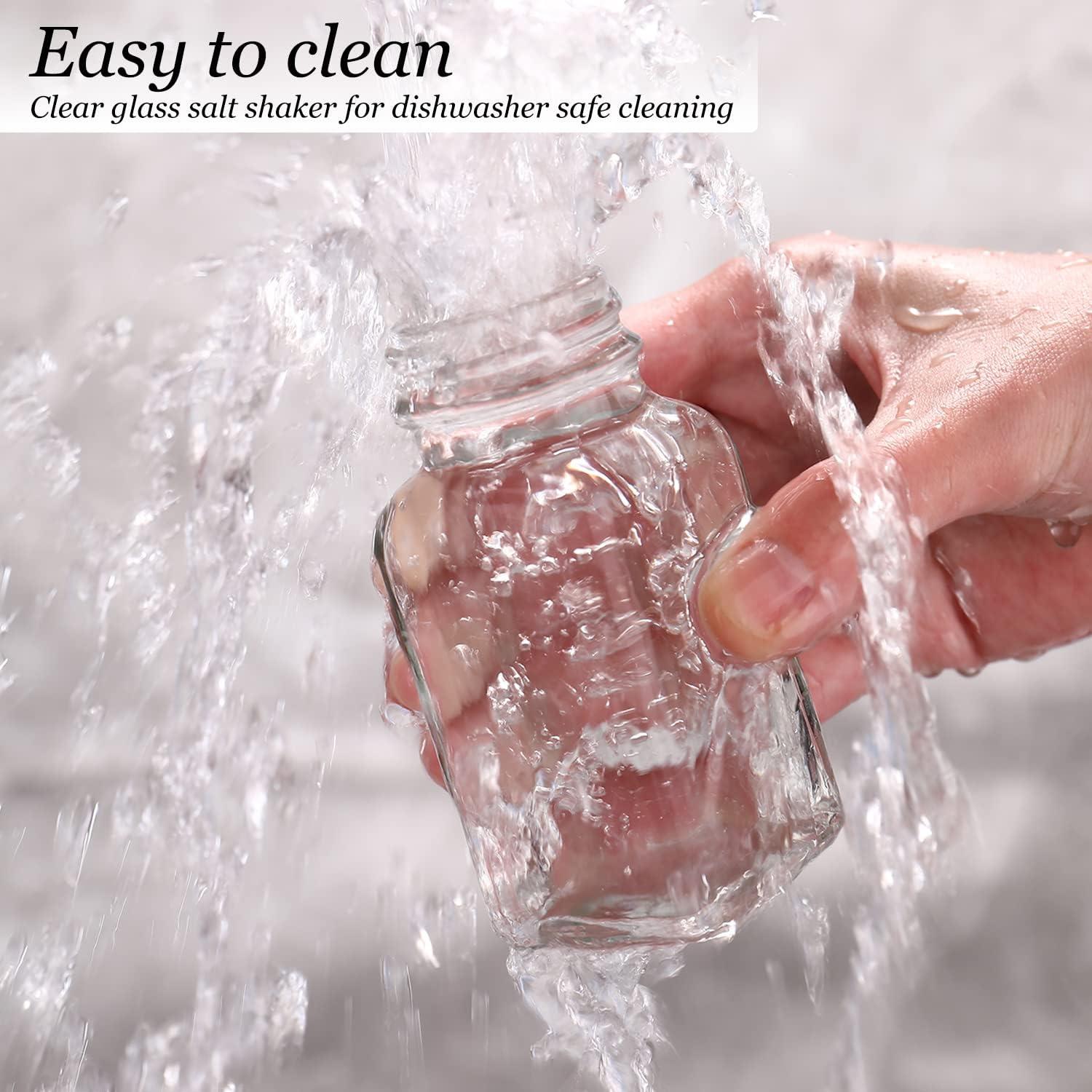 Juego de Saleros y Pimenteros DWTS de Vidrio y Acero Inoxidable