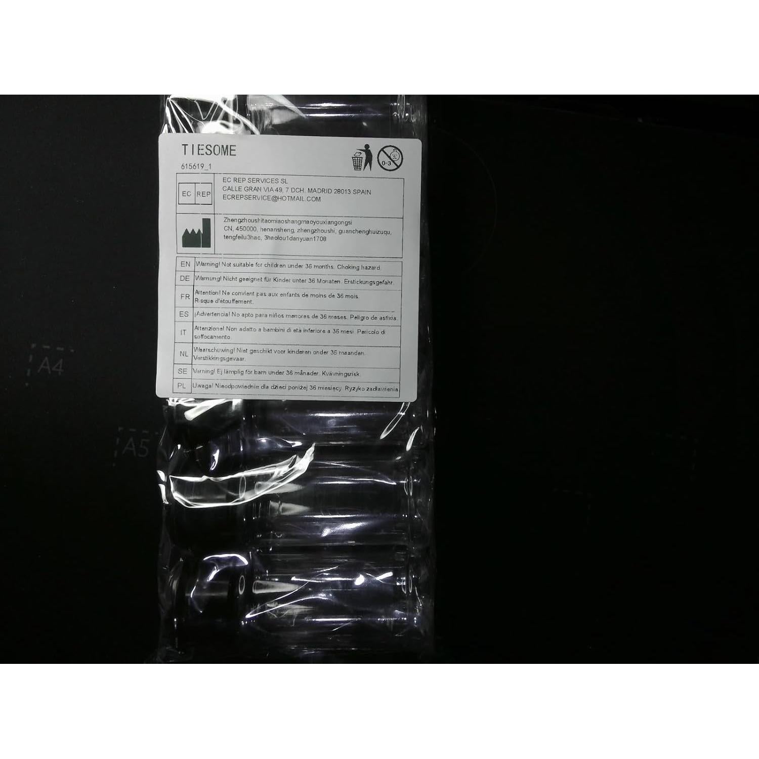 Juego de 6 Tarros de Especias Plástico 3oz con Tapas TIESOME