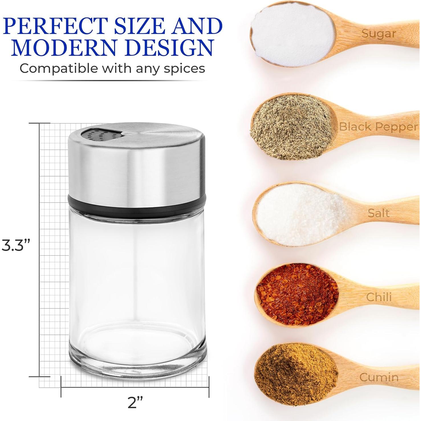 Salero Premium Kitchen-GO de Acero Inoxidable 68g - Diseño Elegante