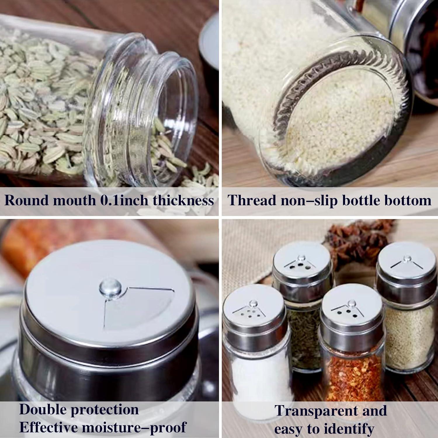 Juego de 4 Saleros y Pimenteros Aellabus 100ml Acero Inoxidable