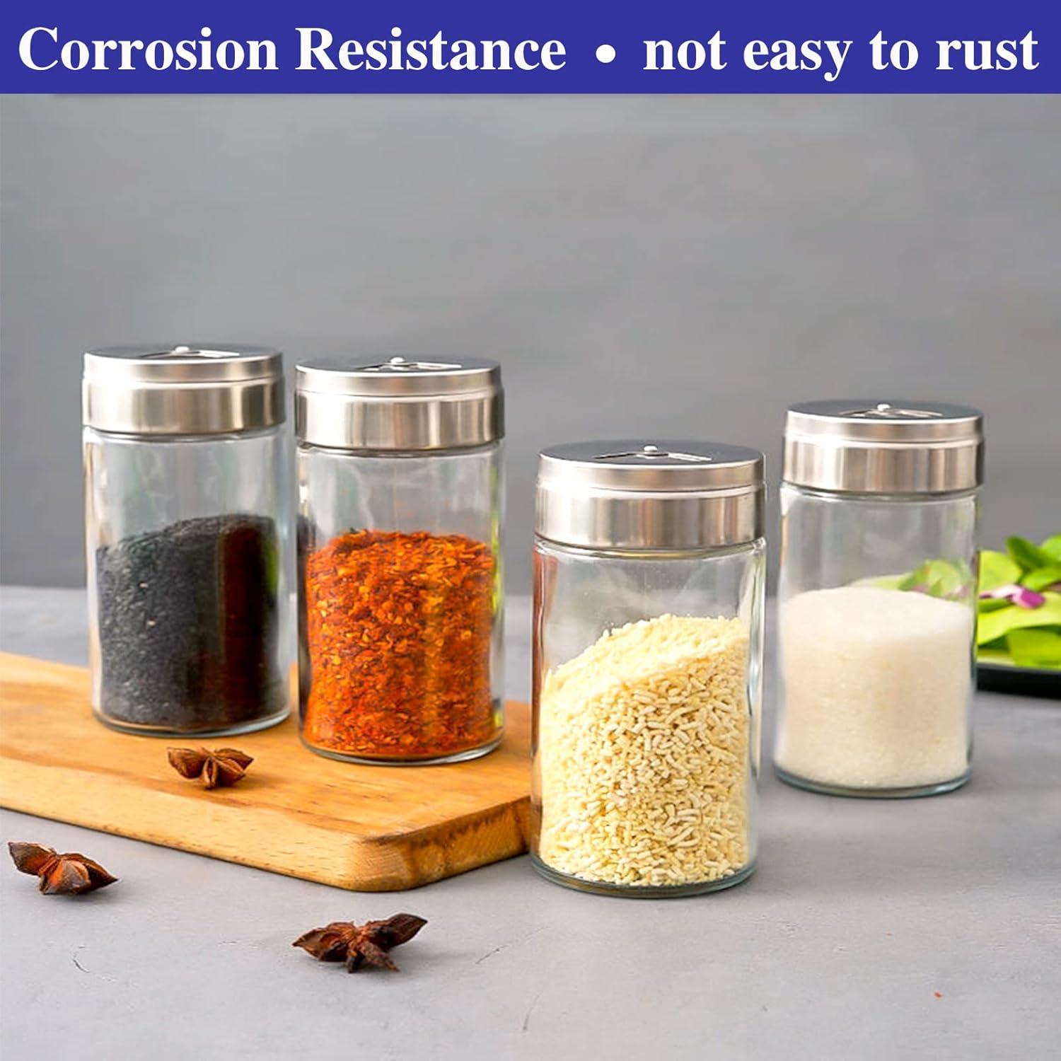 Juego de 4 Saleros y Pimenteros Aellabus 100ml Acero Inoxidable