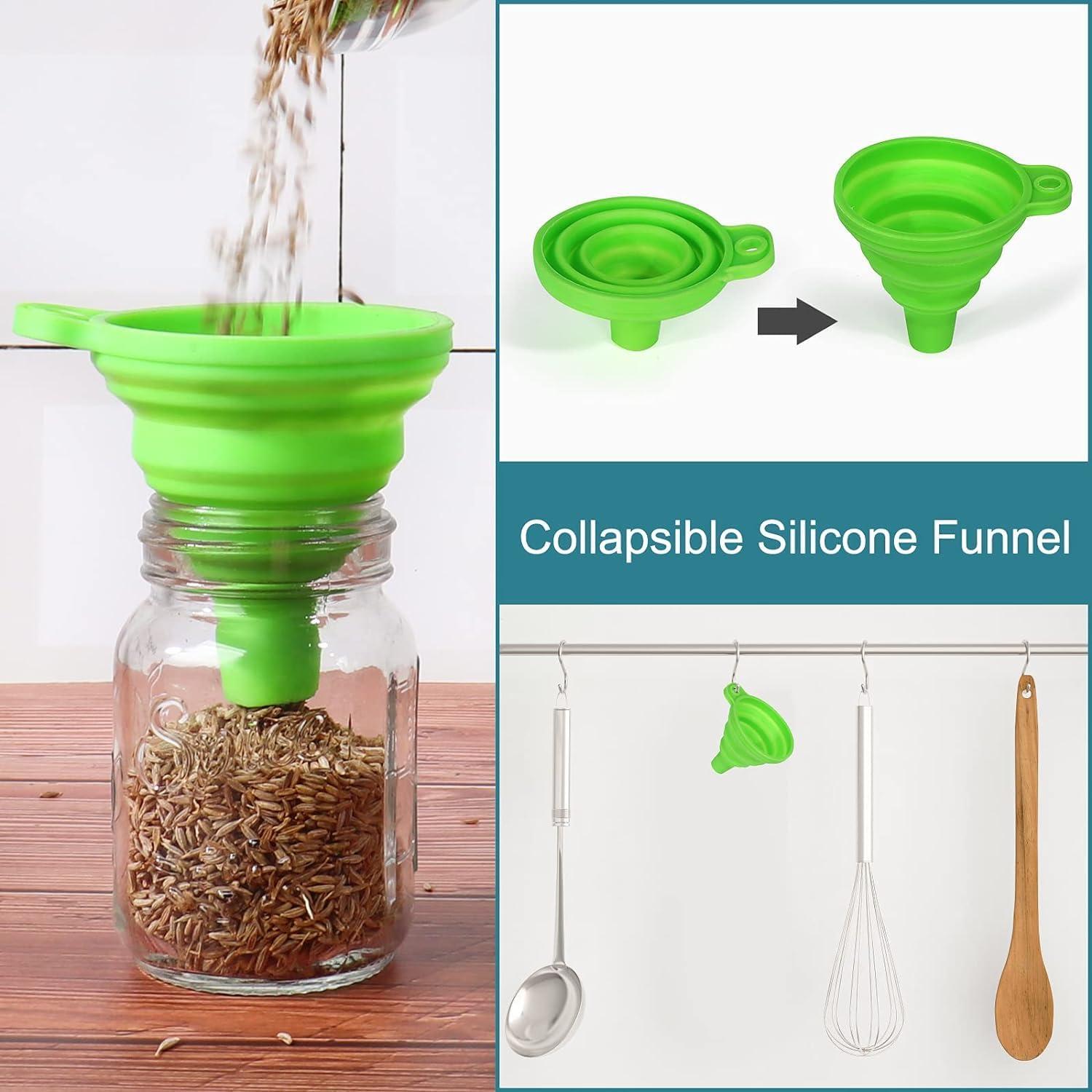 Tarros de Especias de Vidrio CYCLEMORE 30x120ml con Tapas Herméticas