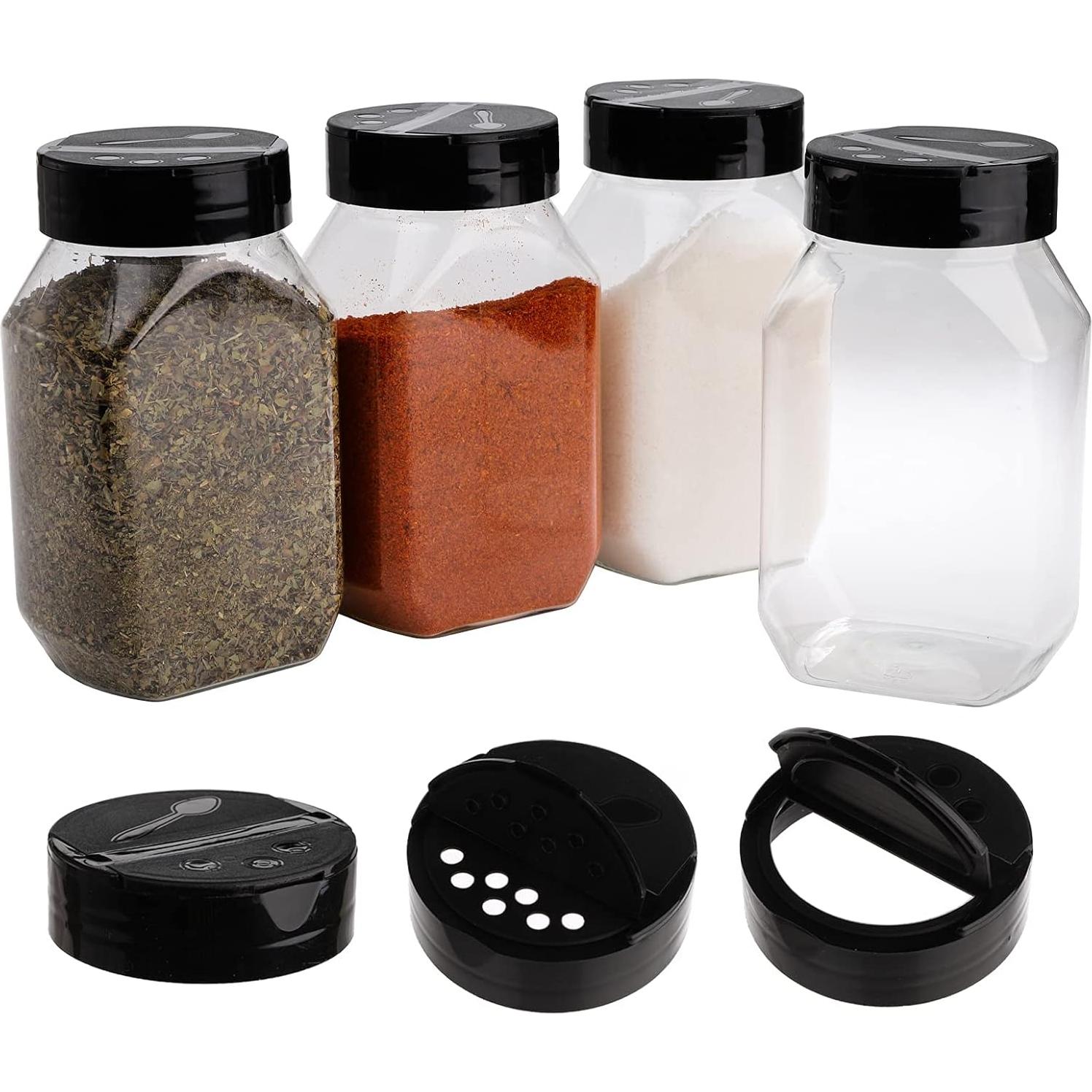 16 Tarros de Especias 500 ml Dicunoy - Plástico Reutilizable