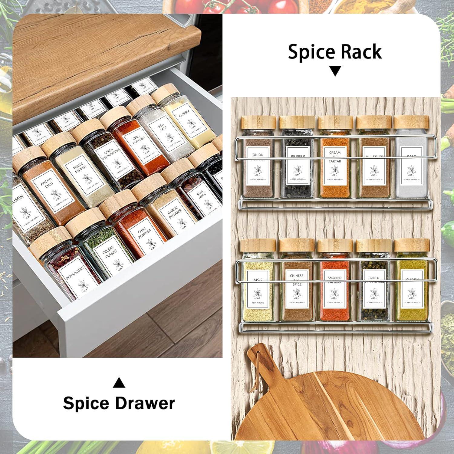 Juego de Frascos de Especias Aliggbent 36 Pcs 113 ml Vidrio