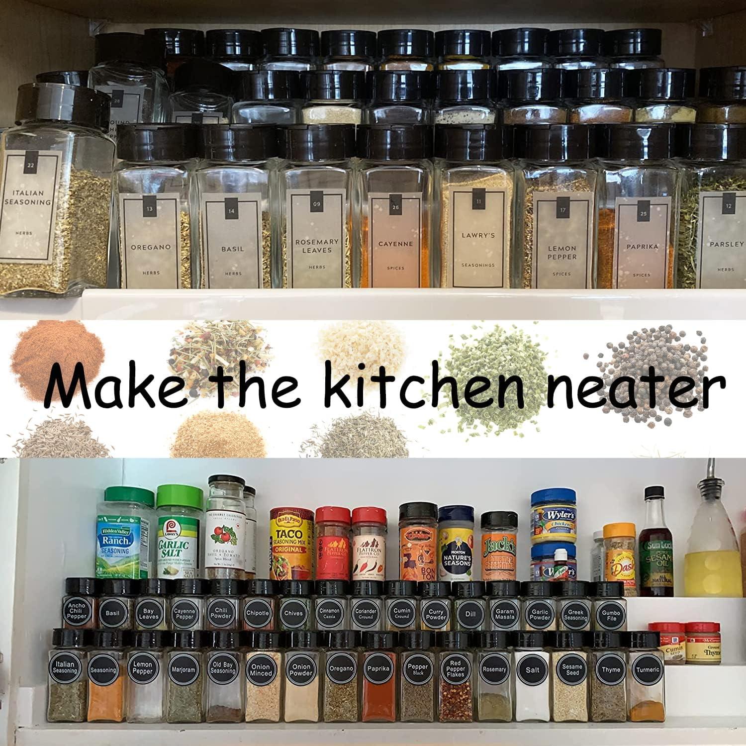 Paquete de 24 frascos de especias Tiaiidi 100 ml cuadrados