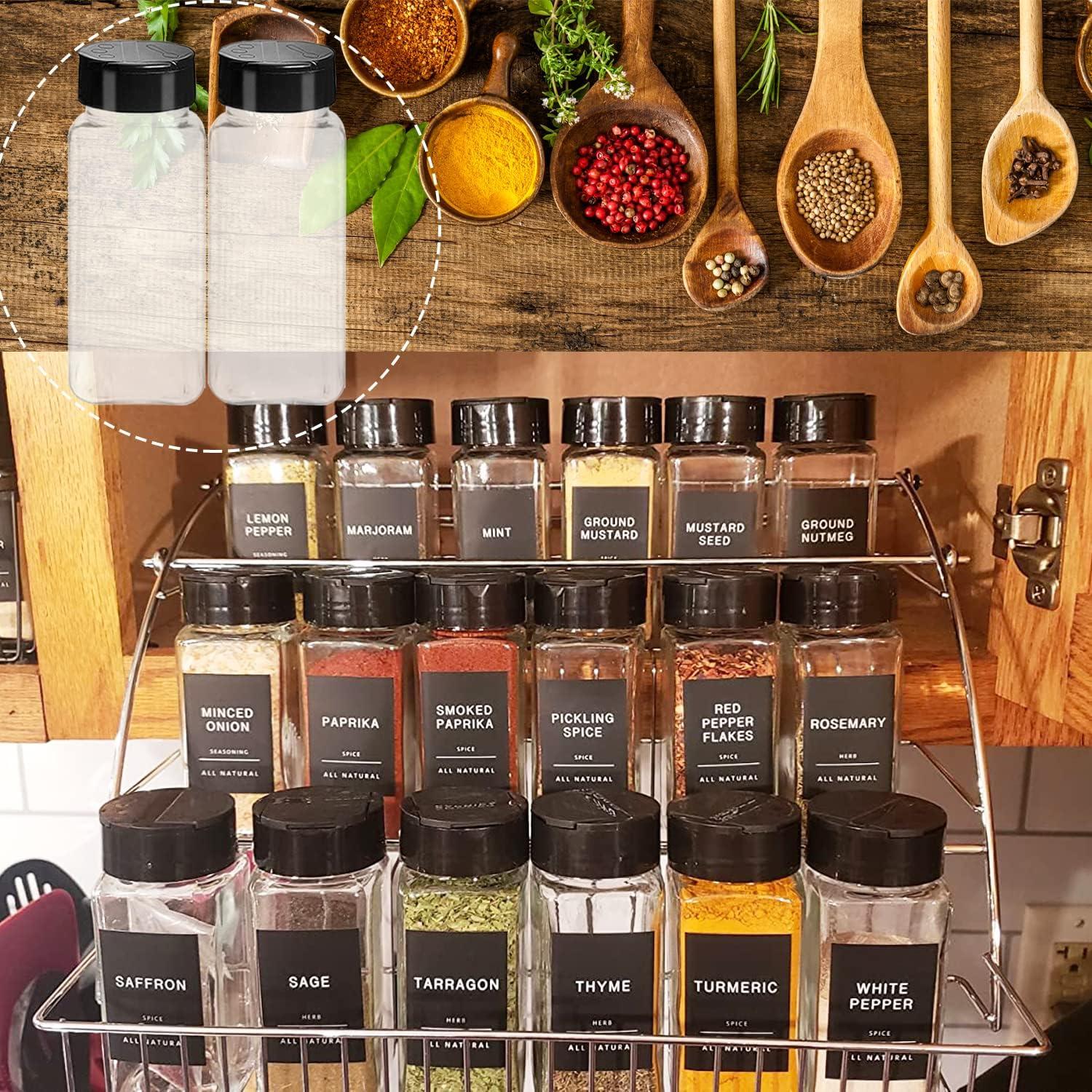 Paquete de 24 frascos de especias Tiaiidi 100 ml cuadrados