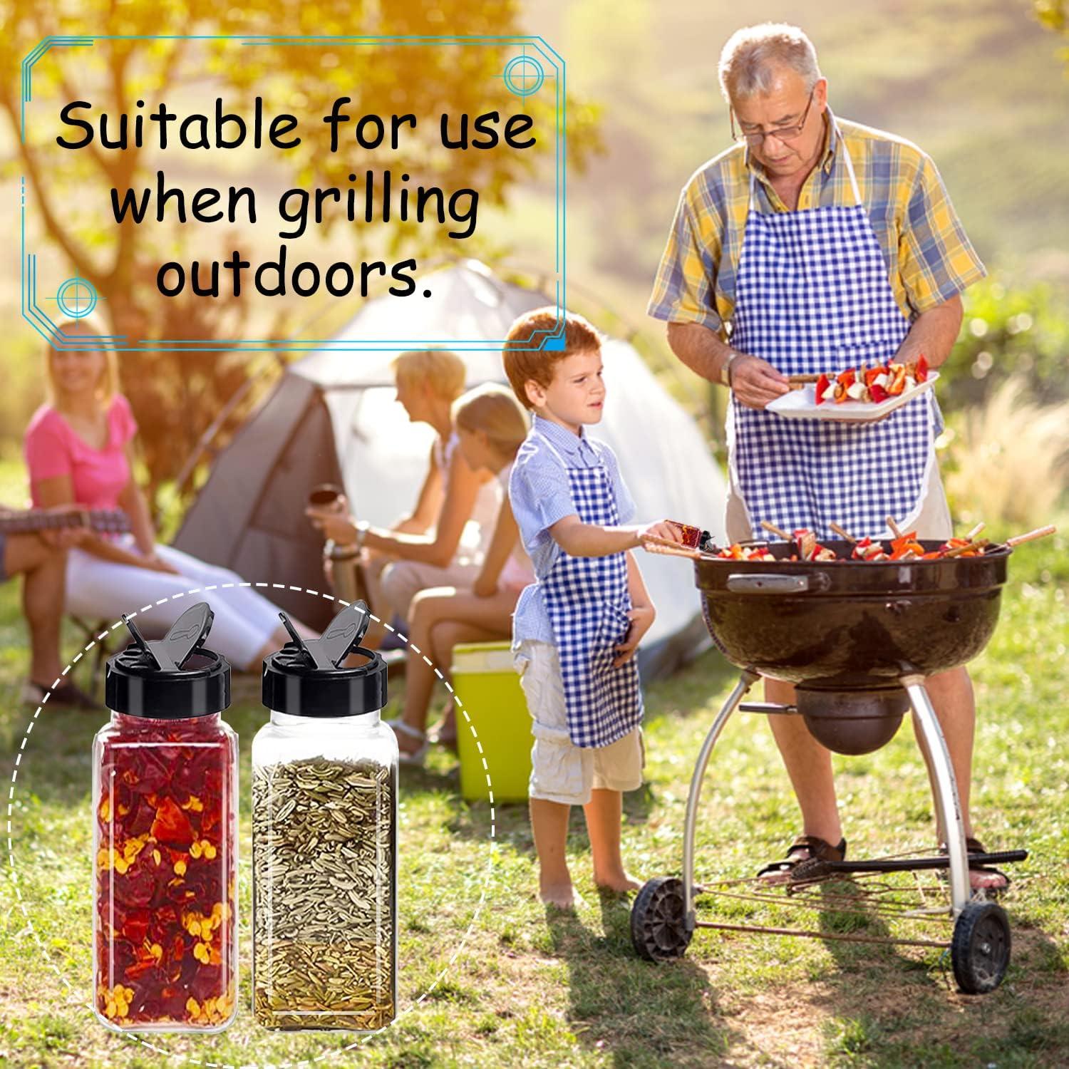 Paquete de 24 frascos de especias Tiaiidi 100 ml cuadrados