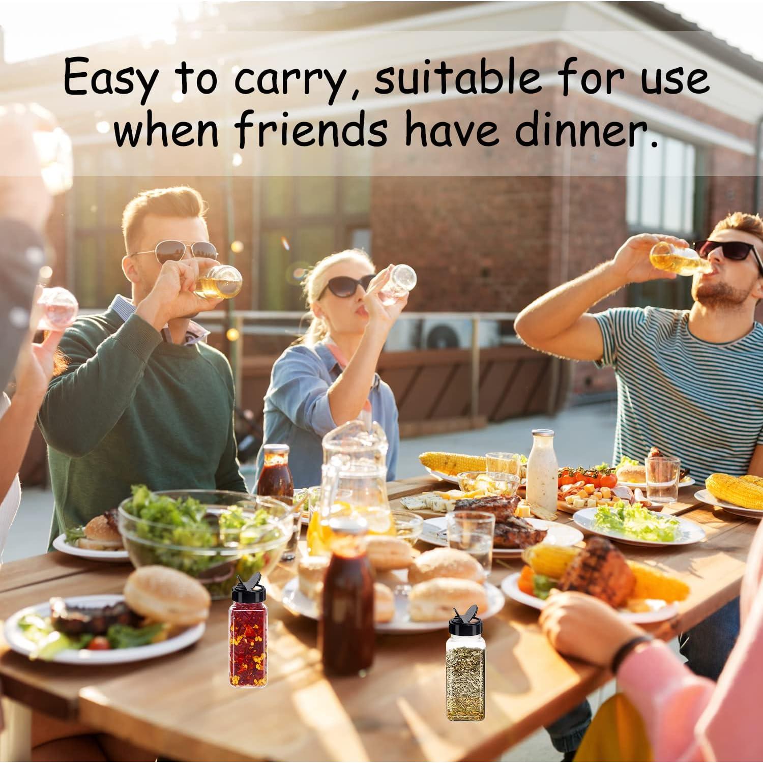 Paquete de 24 frascos de especias Tiaiidi 100 ml cuadrados