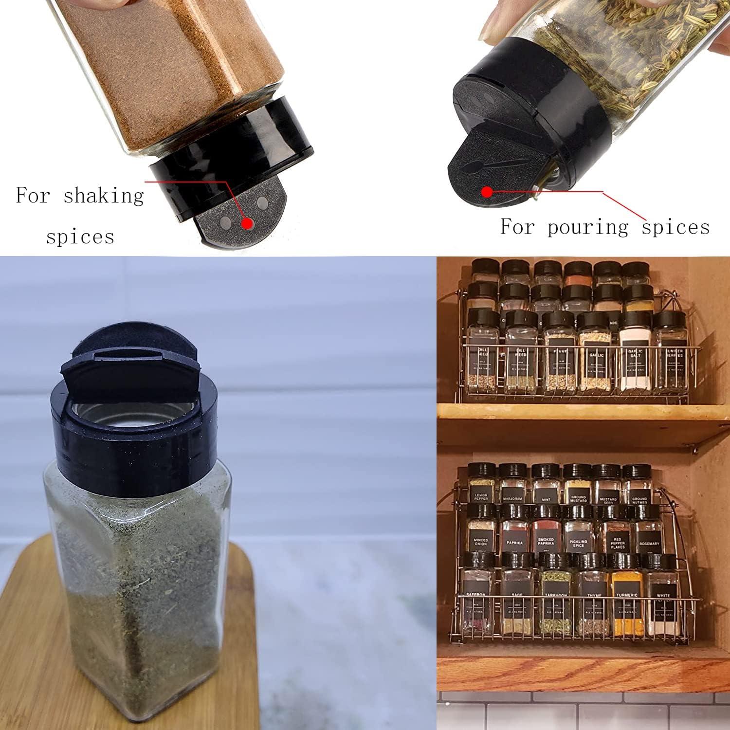 Paquete de 24 frascos de especias Tiaiidi 100 ml cuadrados