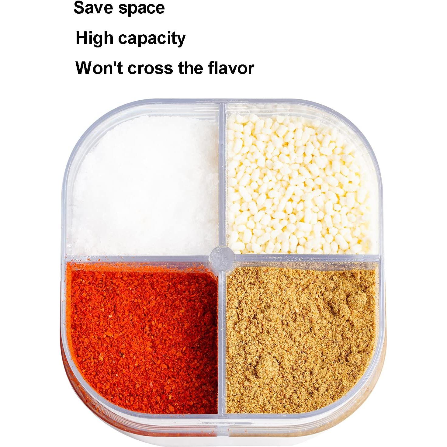 Contenedor de Especias 4 en 1 Miayon - 2 Piezas Transparentes